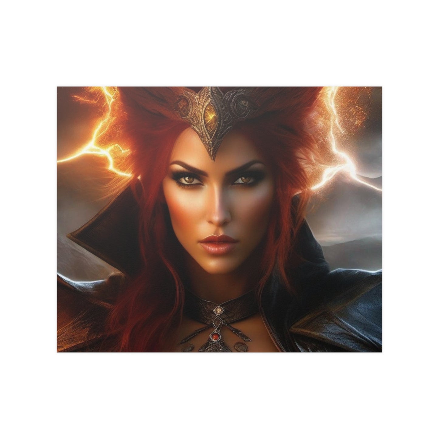 Redheaded Lightning Queen Satin Posters (210gsm)