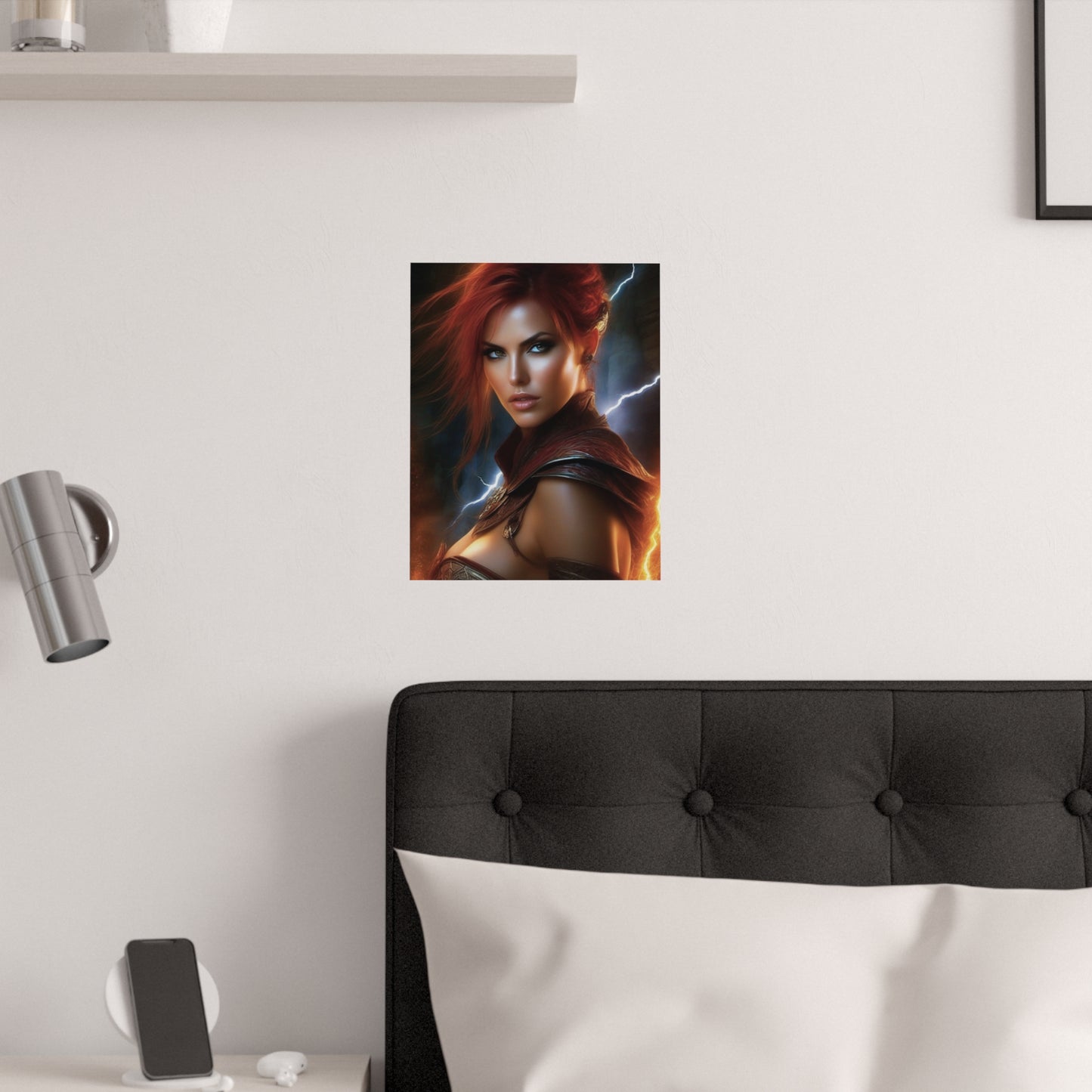 Short haired warrior Satin Posters (210gsm)