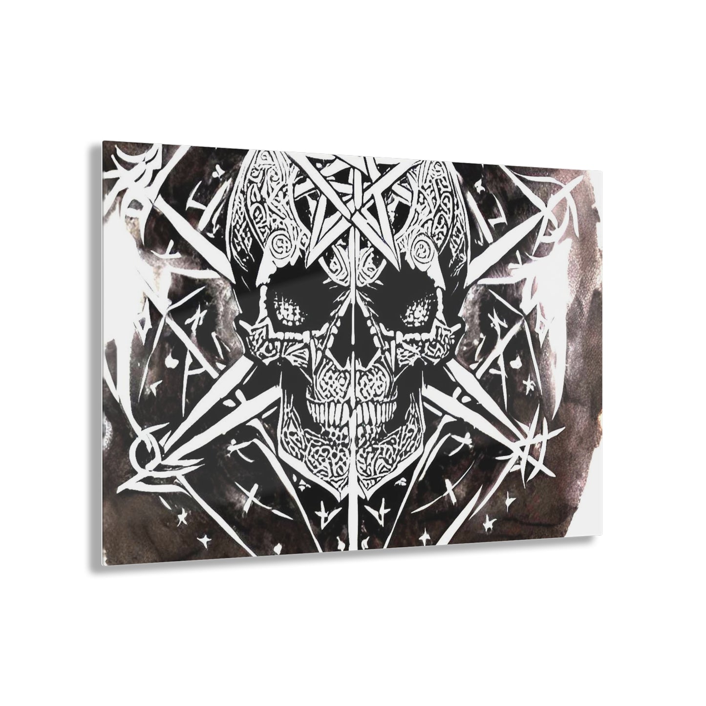 Pentagram Skull Acrylic Prints