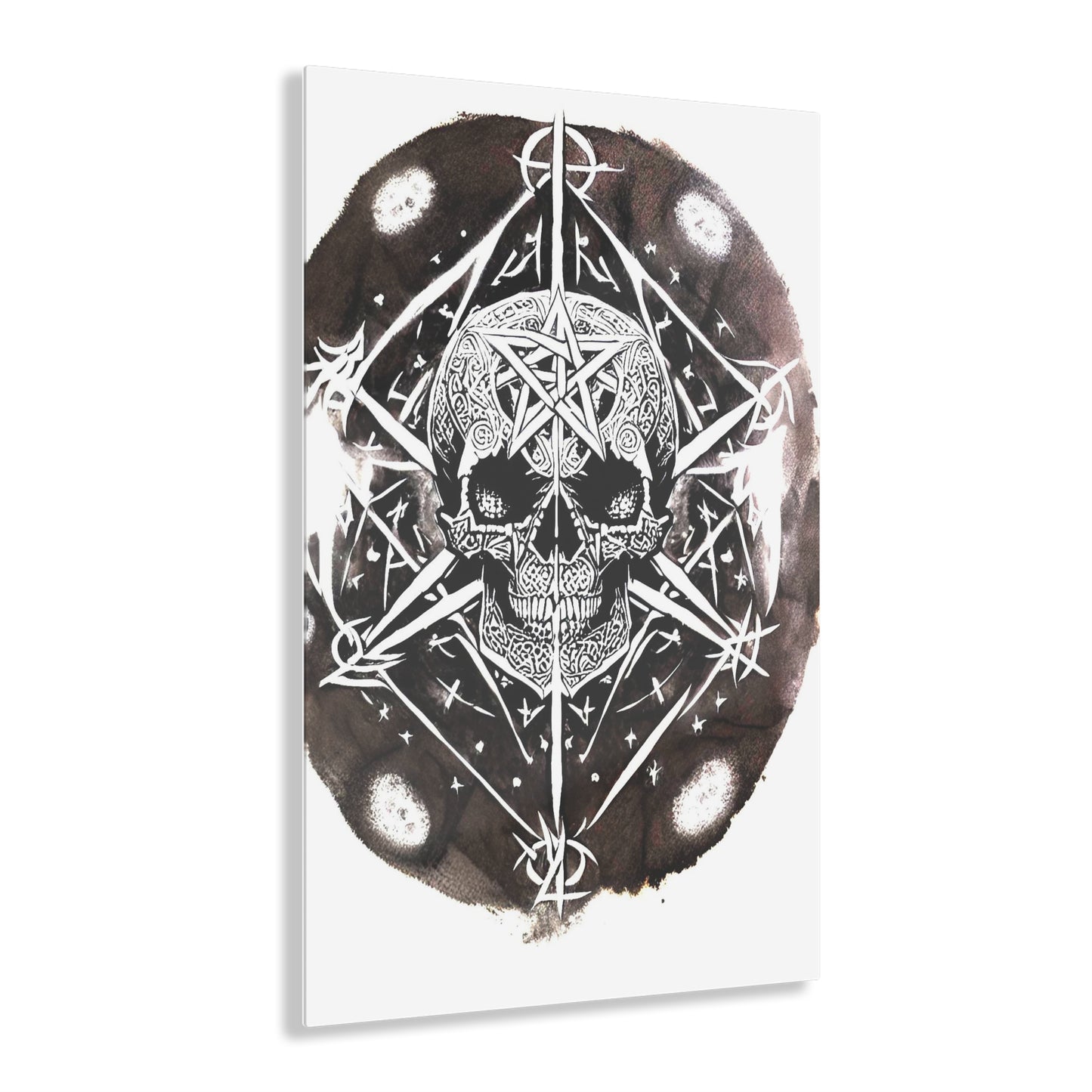 Pentagram Skull Acrylic Prints