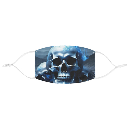 Blue skulled Fabric Face Mask