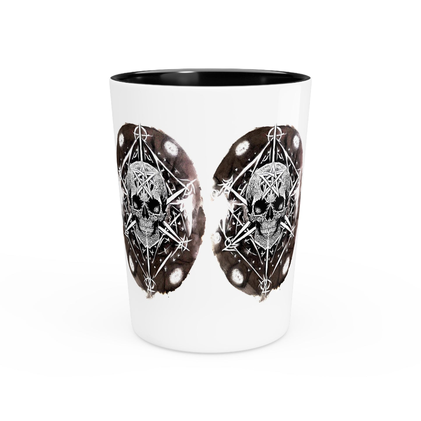 Pentagram Skull Shot Glass