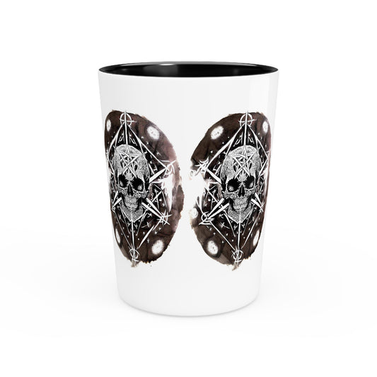 Pentagram Skull Shot Glass