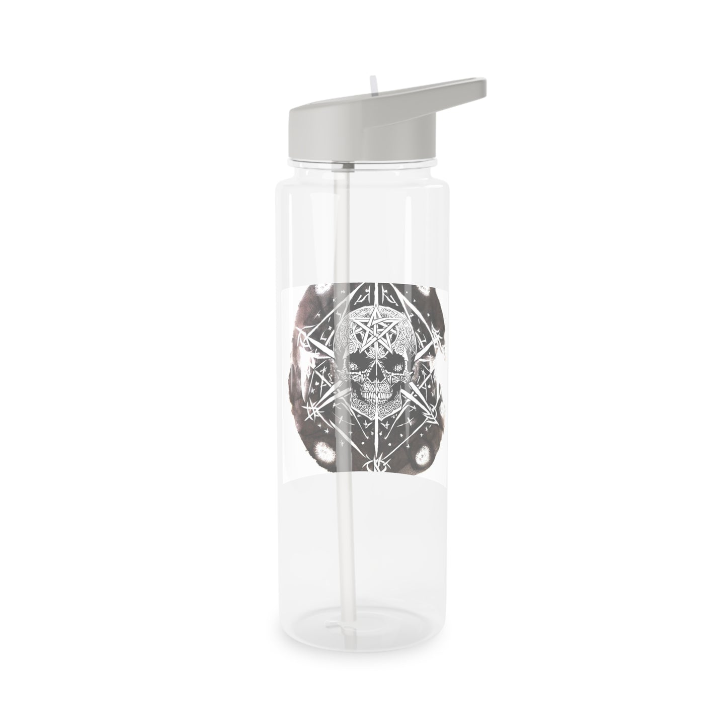 Pentagram Skull Tritan Water Bottle