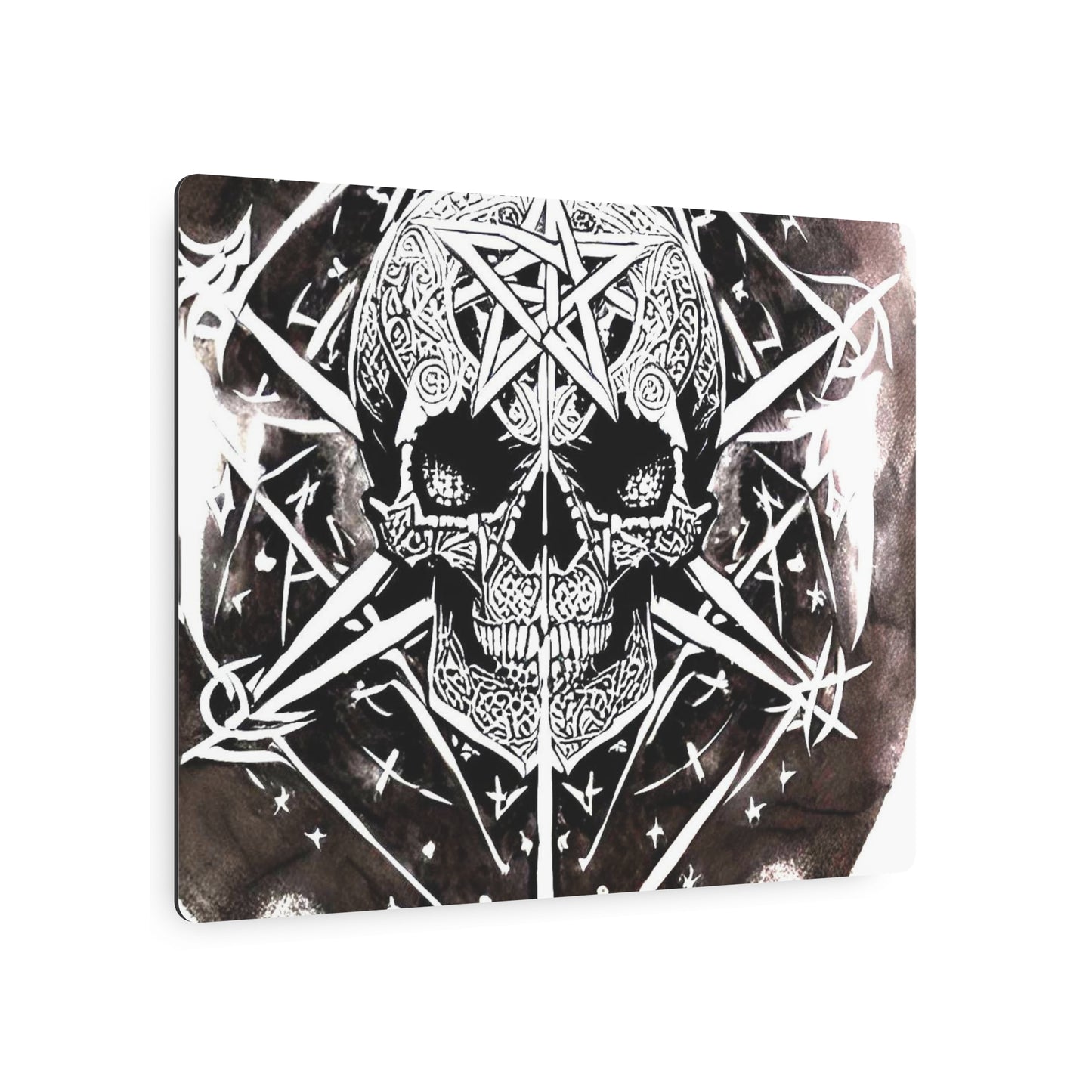 Pentagram Skull Metal Art Sign