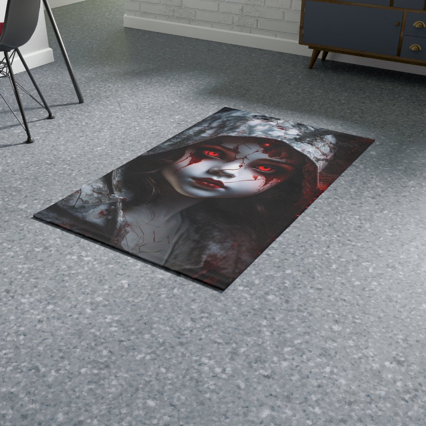 Haunted Doll Dobby Rug