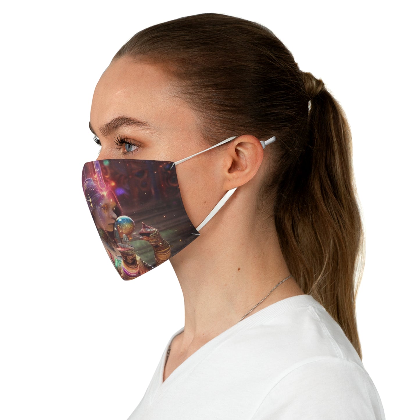 Alien lady Fabric Face Mask