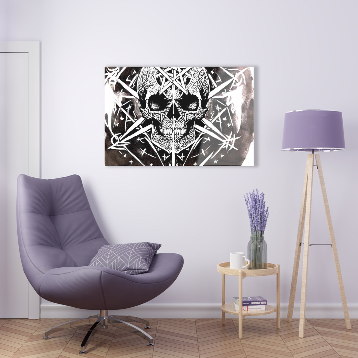 Pentagram Skull Acrylic Prints