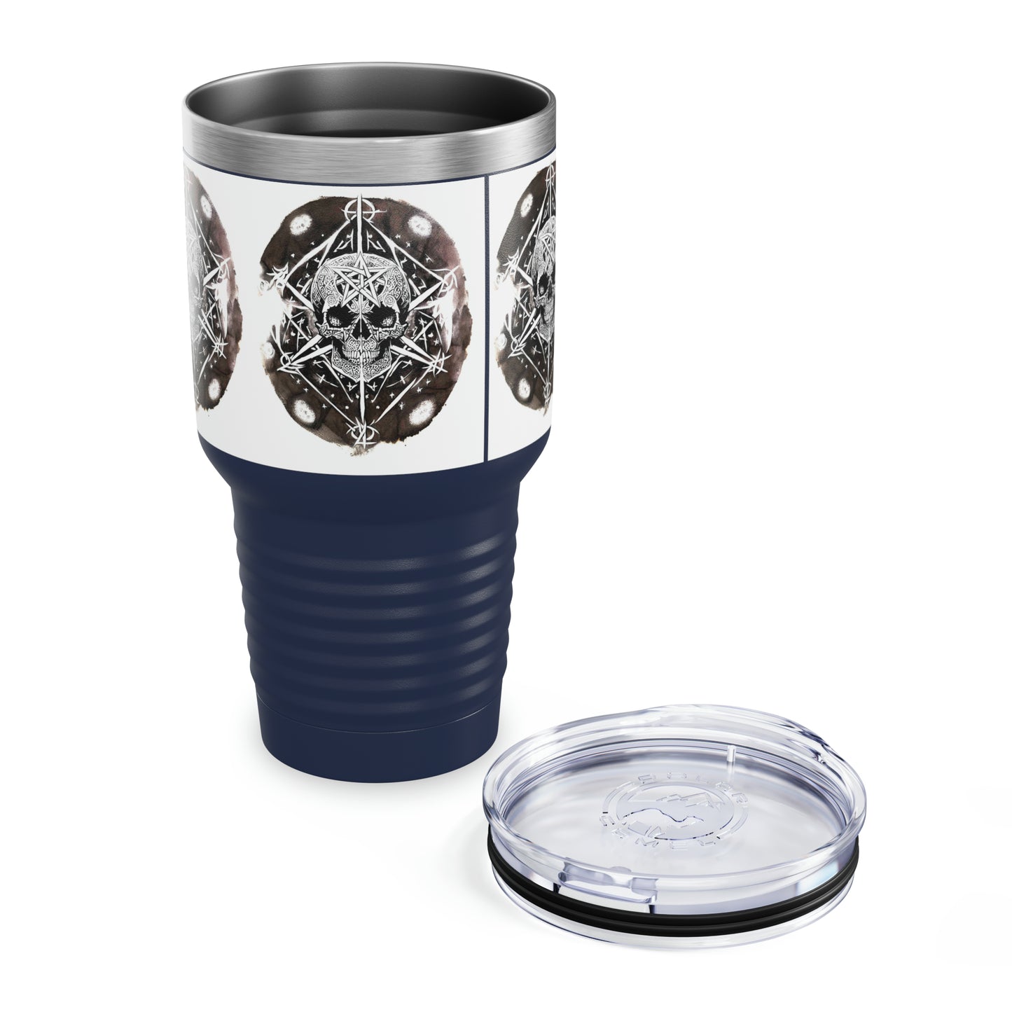 Pentagram Skull Ringneck Tumbler, 30oz