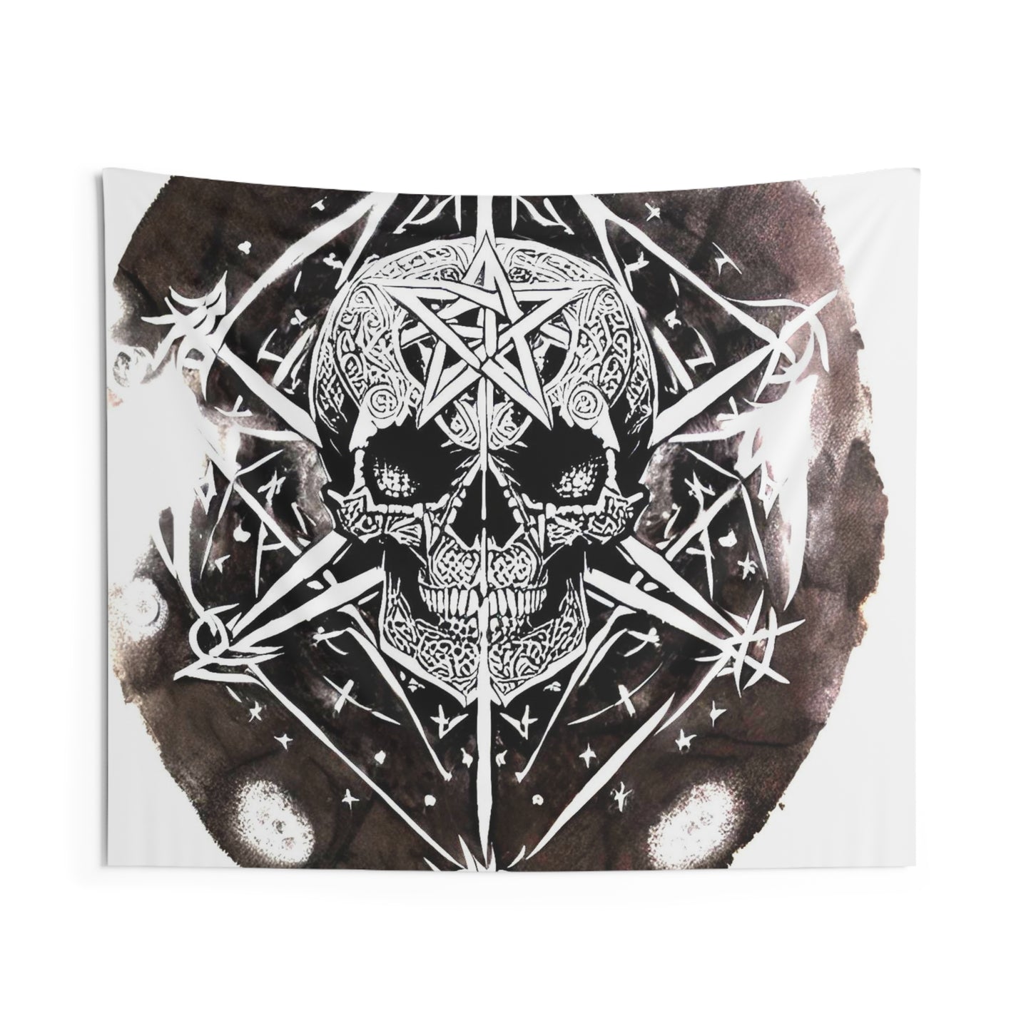 Pentagram Skull Indoor Wall Tapestries