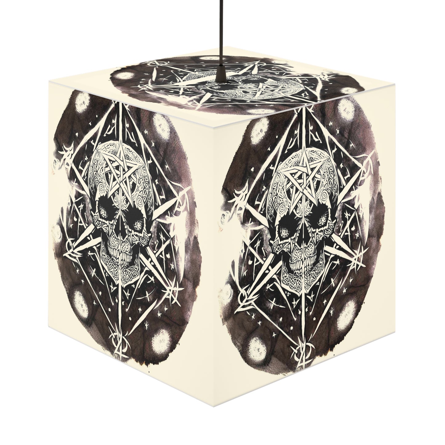 Pentagram Skull Light Cube Lamp