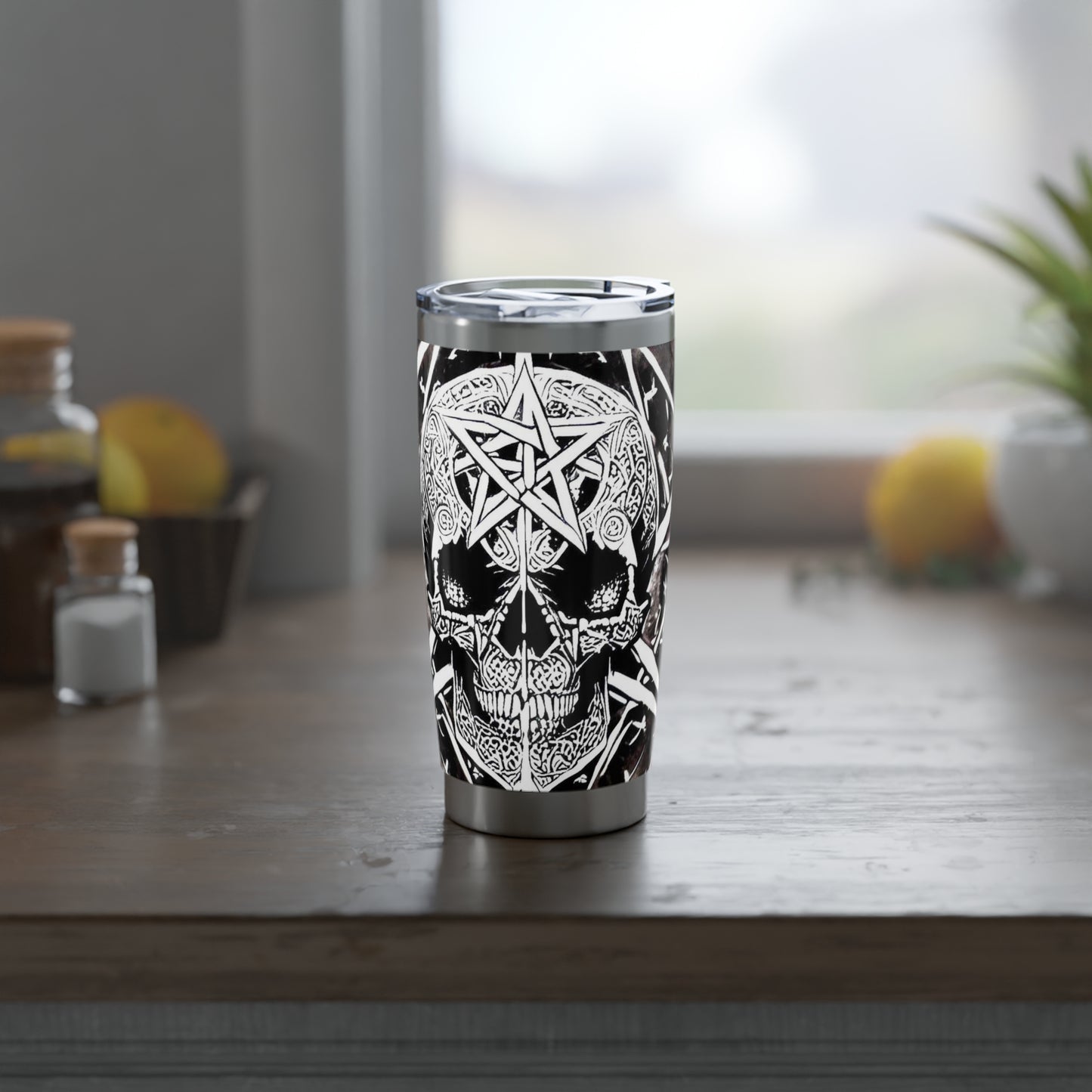 Pentagram Skull Vagabond 20oz Tumbler