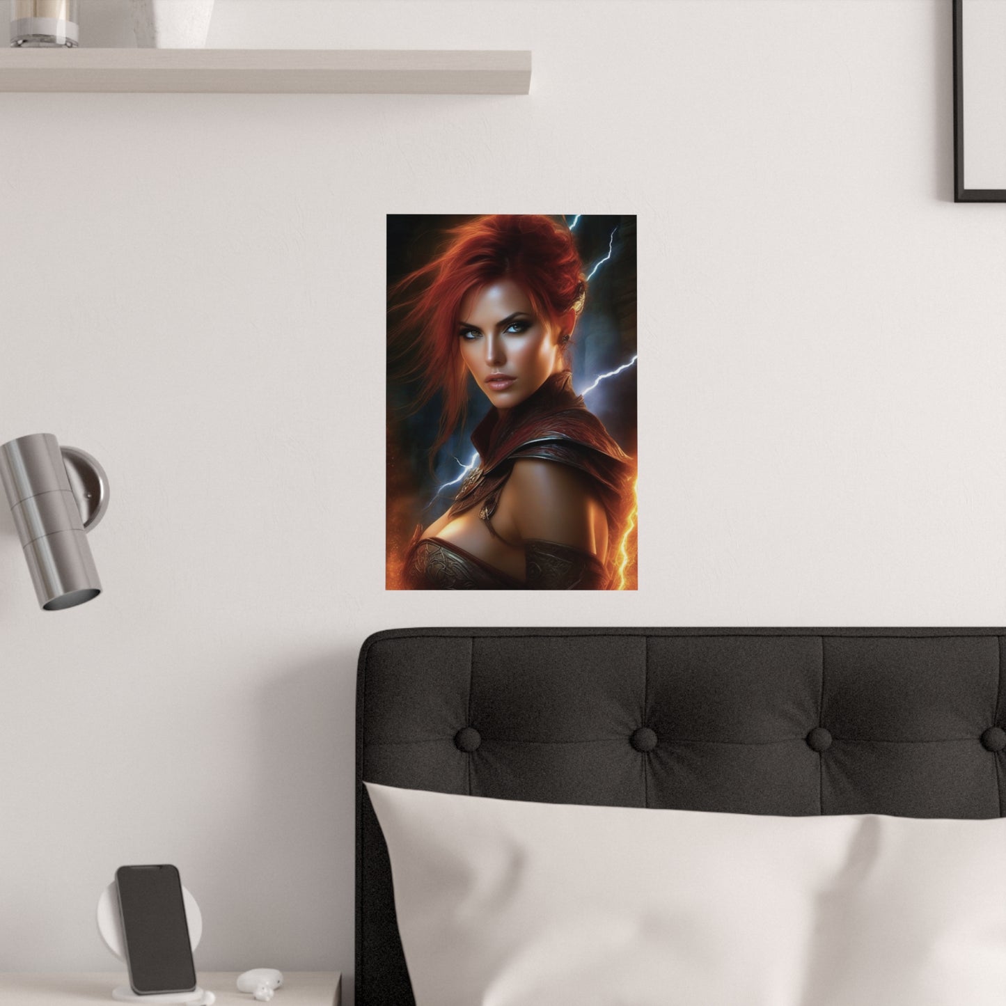 Short haired warrior Satin Posters (210gsm)