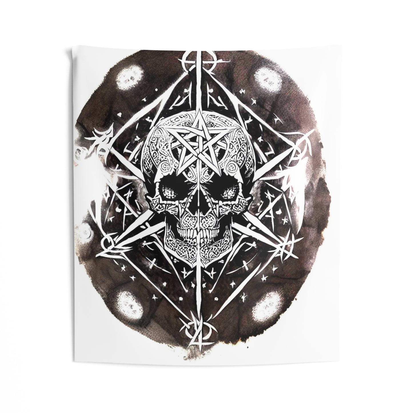 Pentagram Skull Indoor Wall Tapestries