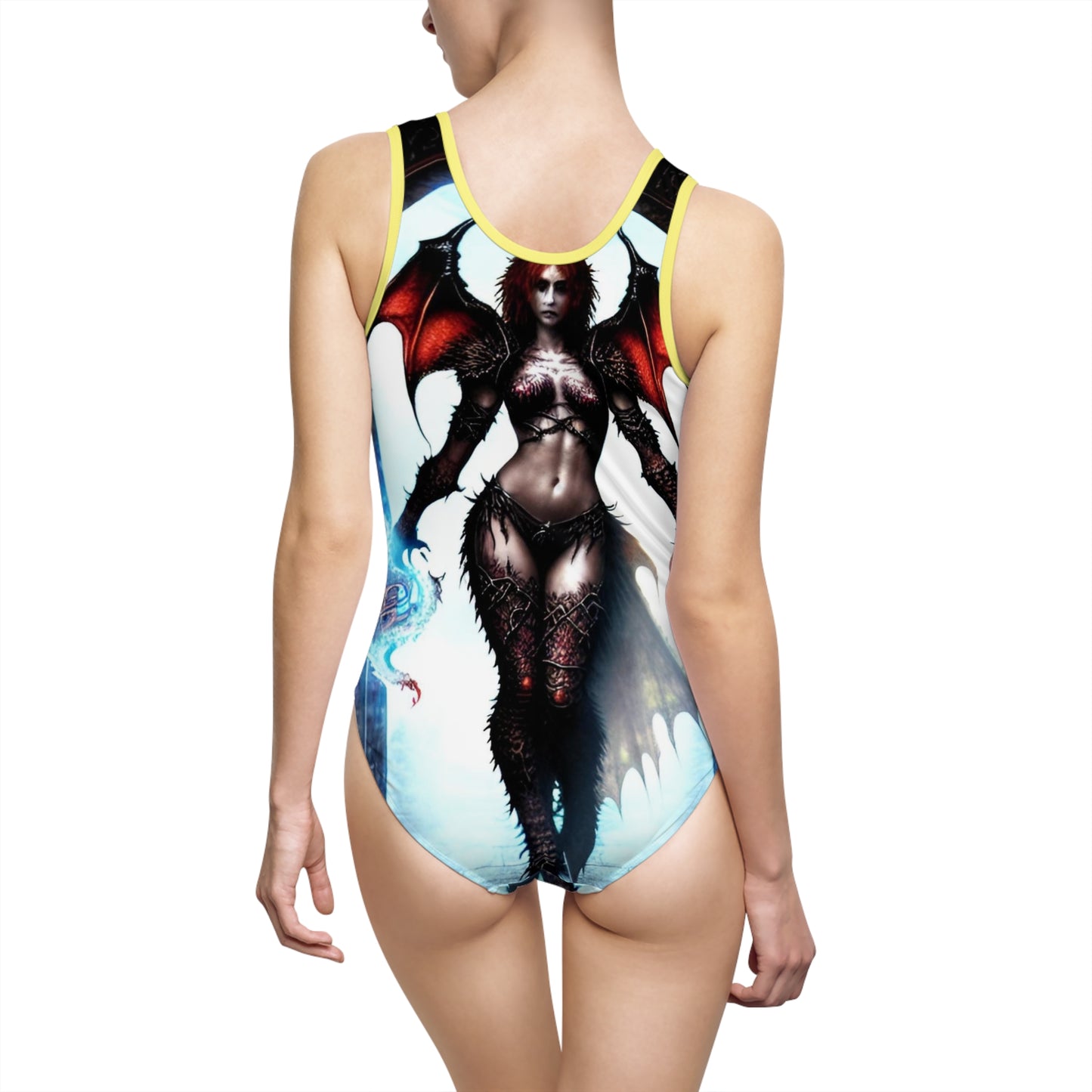 Demoness Women's Classic One-Piece Swimsuit (AOP)