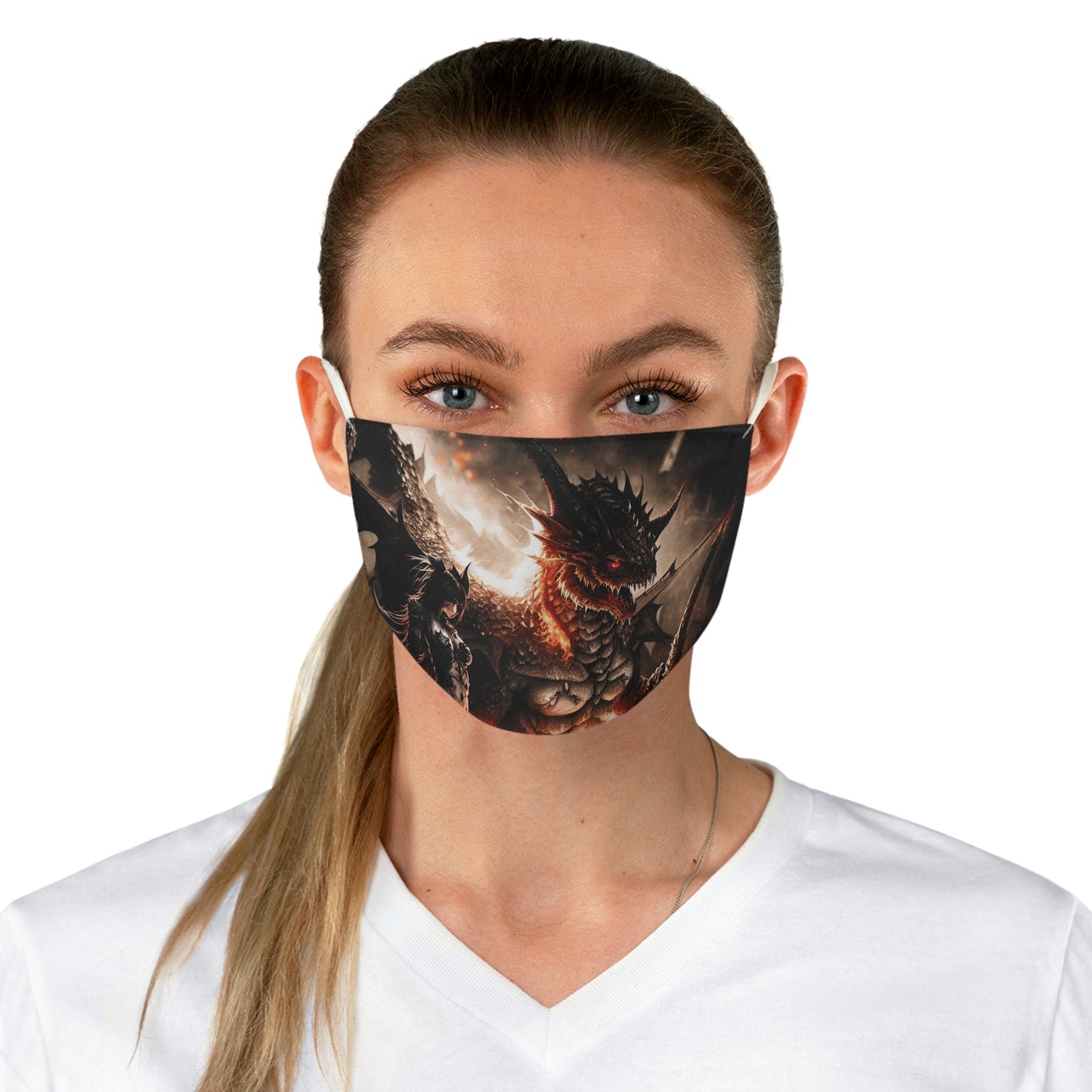 Demon and Dragon Fabric Face Mask