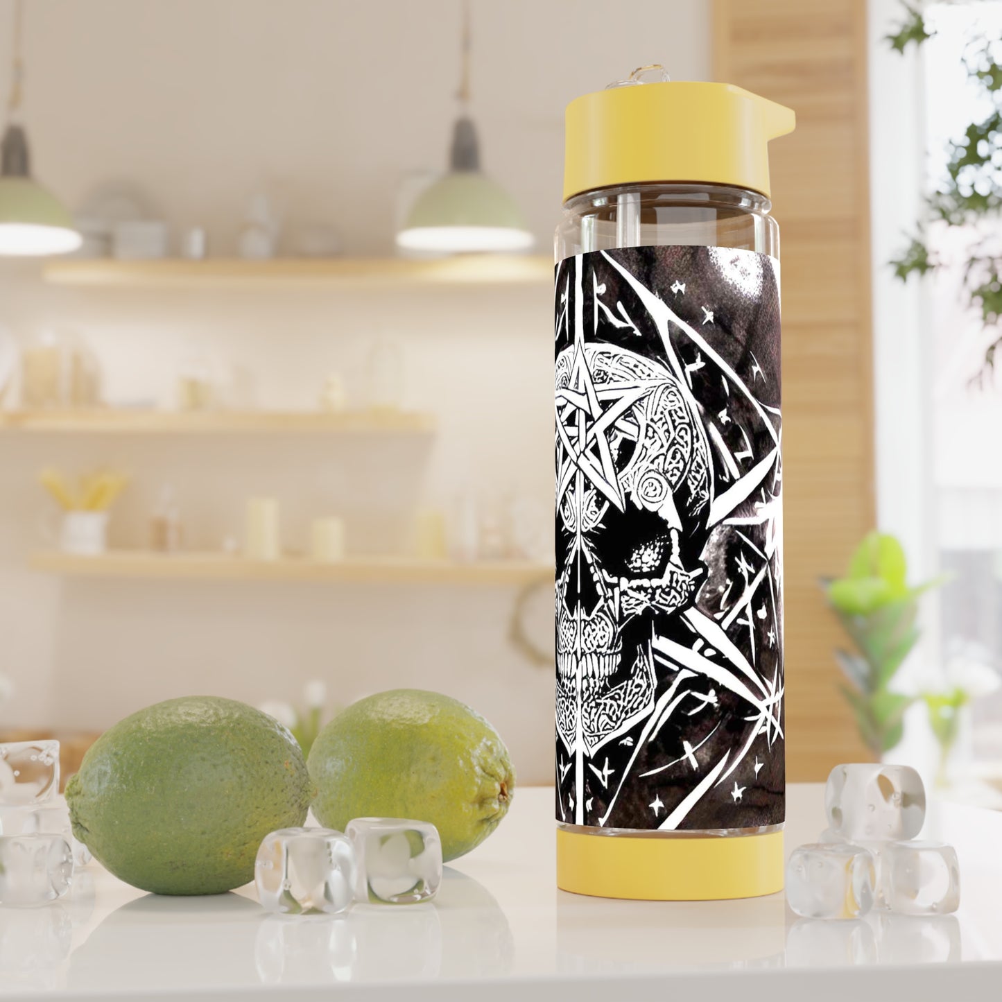 Pentagram Skull Infuser Water Bottle