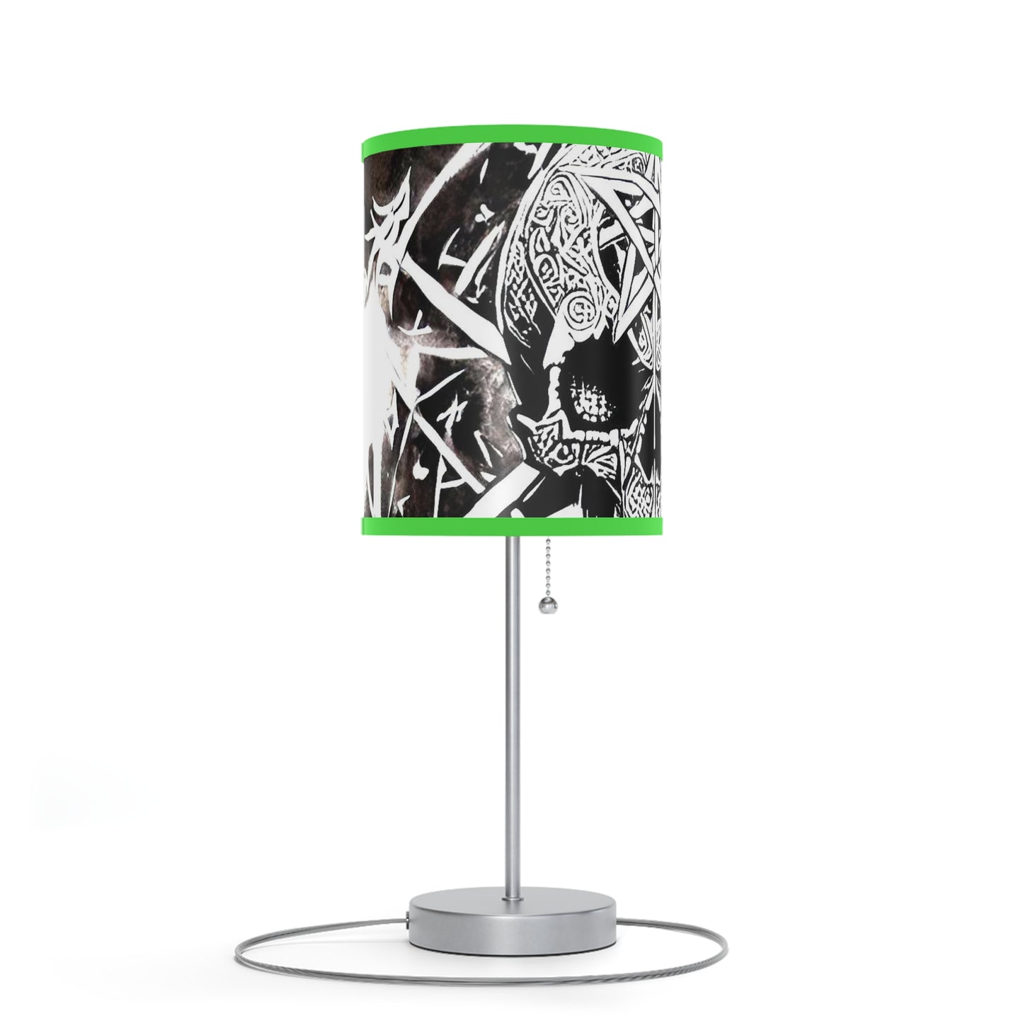 Pentagram Skull Lamp on a Stand, US|CA plug