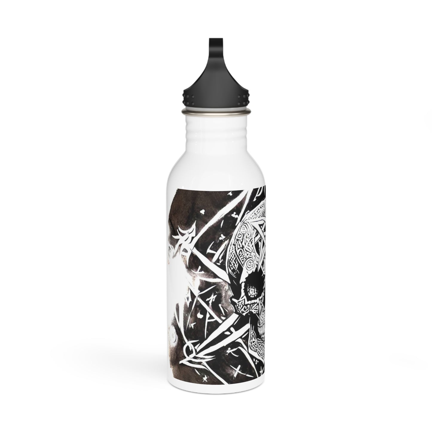 Pentagram Skull Stainless Steel Water Bottle