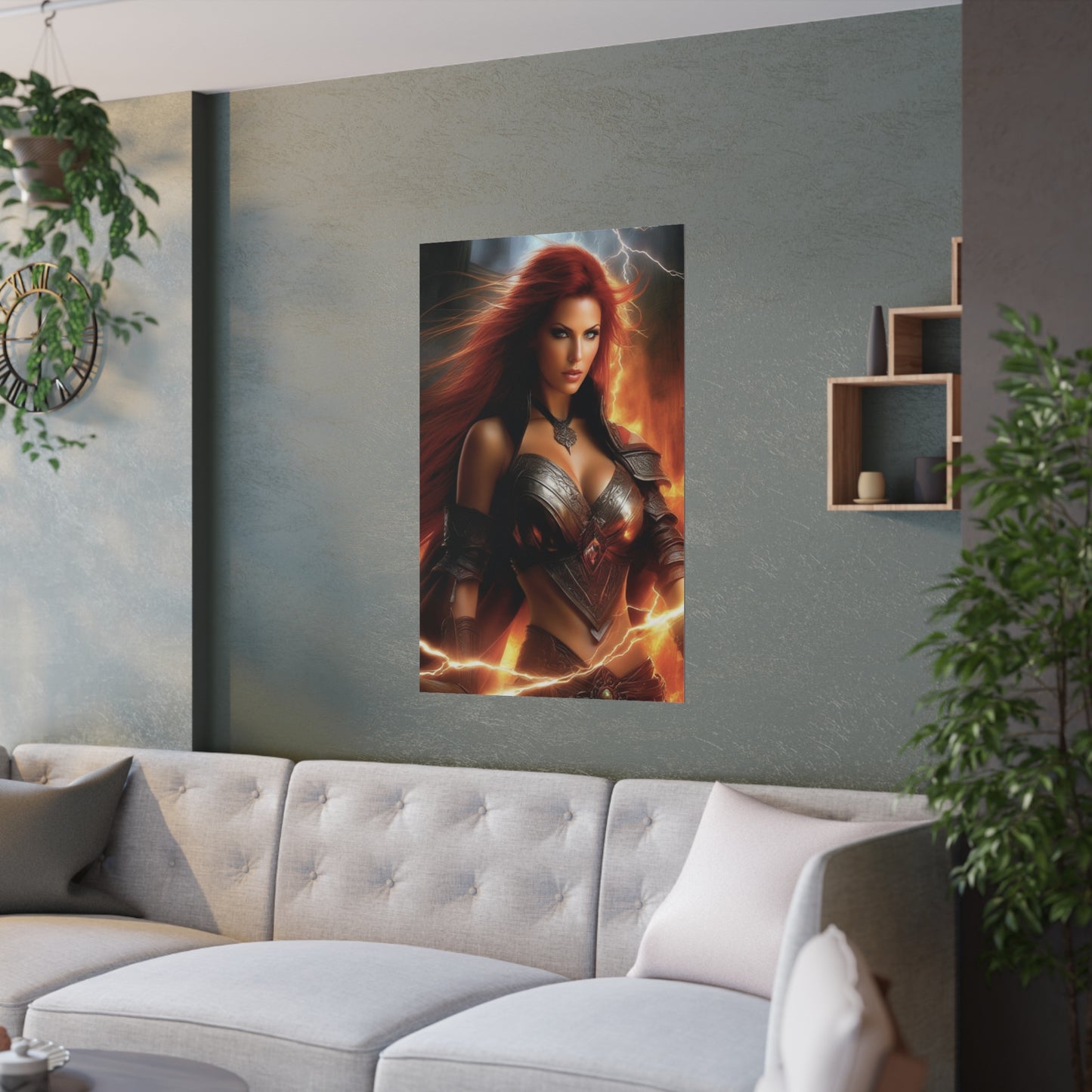 Fire warrior Satin Posters (210gsm)