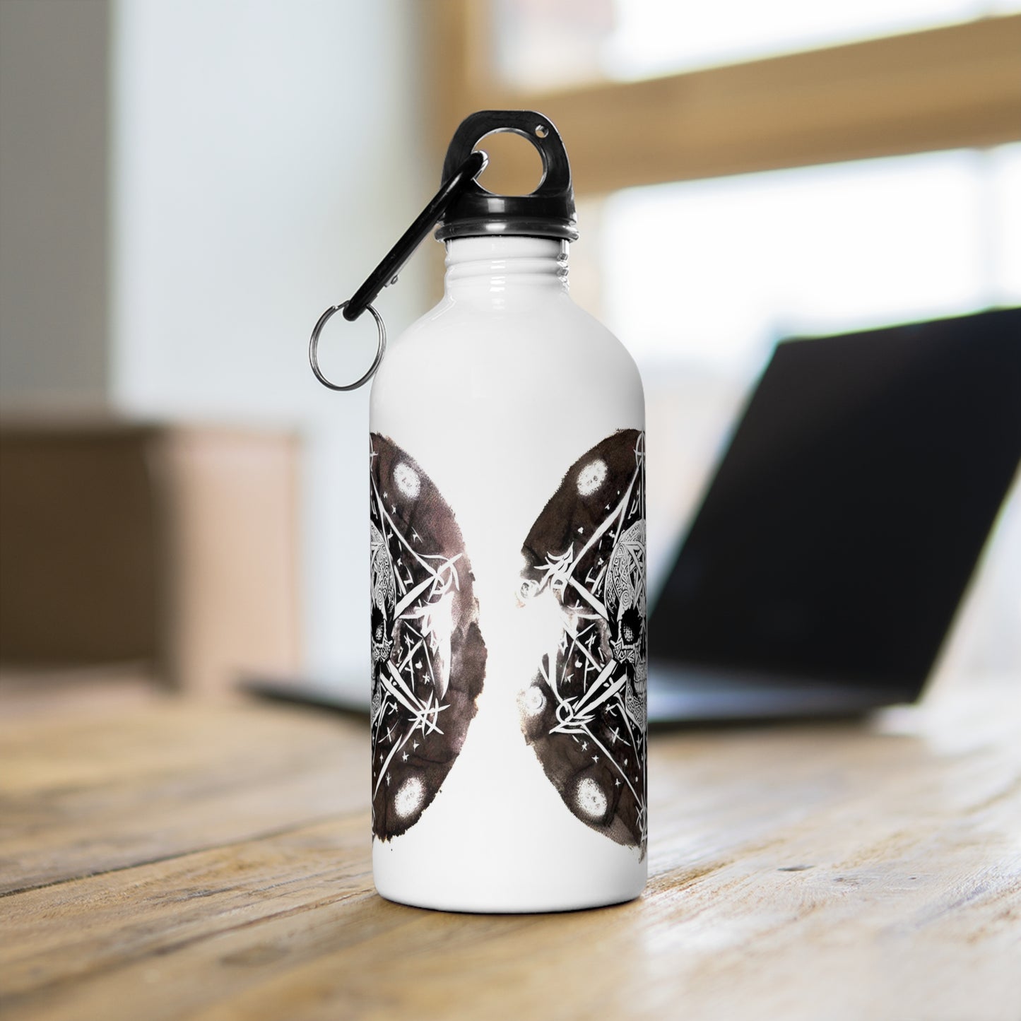 Pentagram Skull Stainless Steel Water Bottle