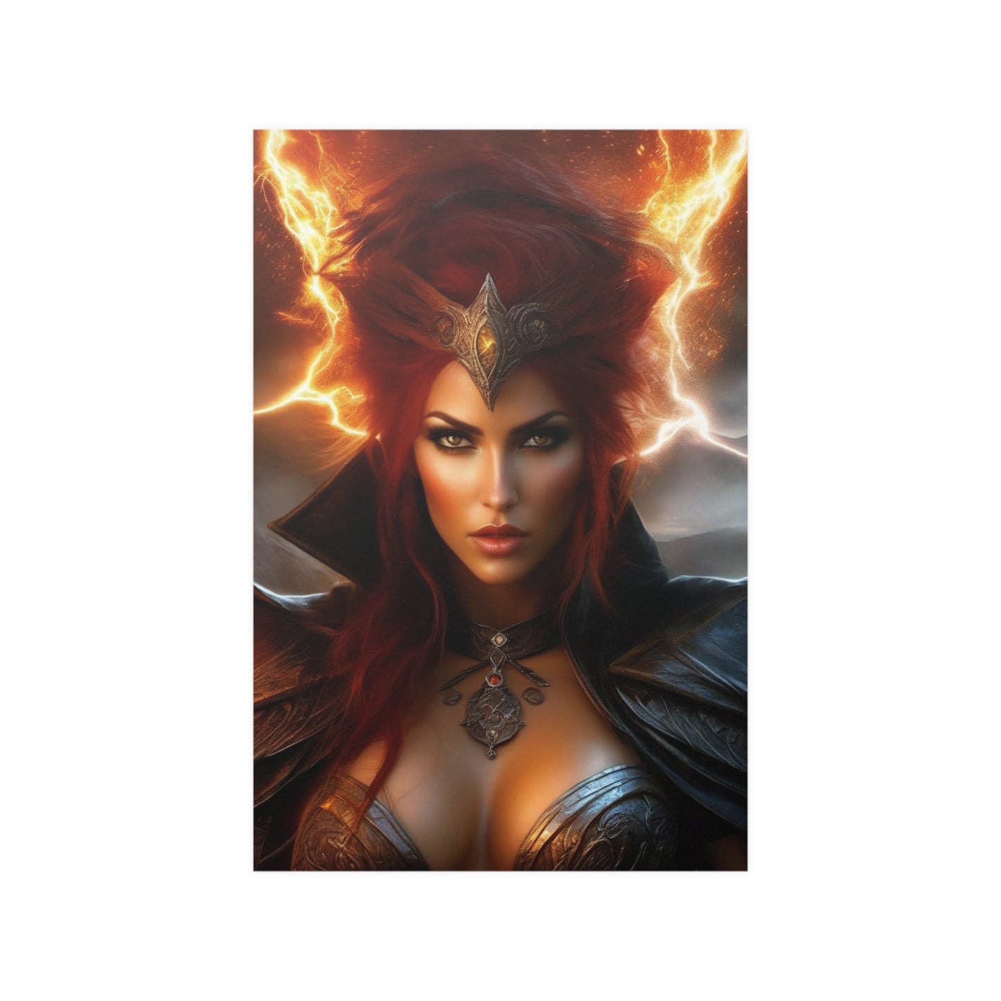 Redheaded Lightning Queen Satin Posters (210gsm)