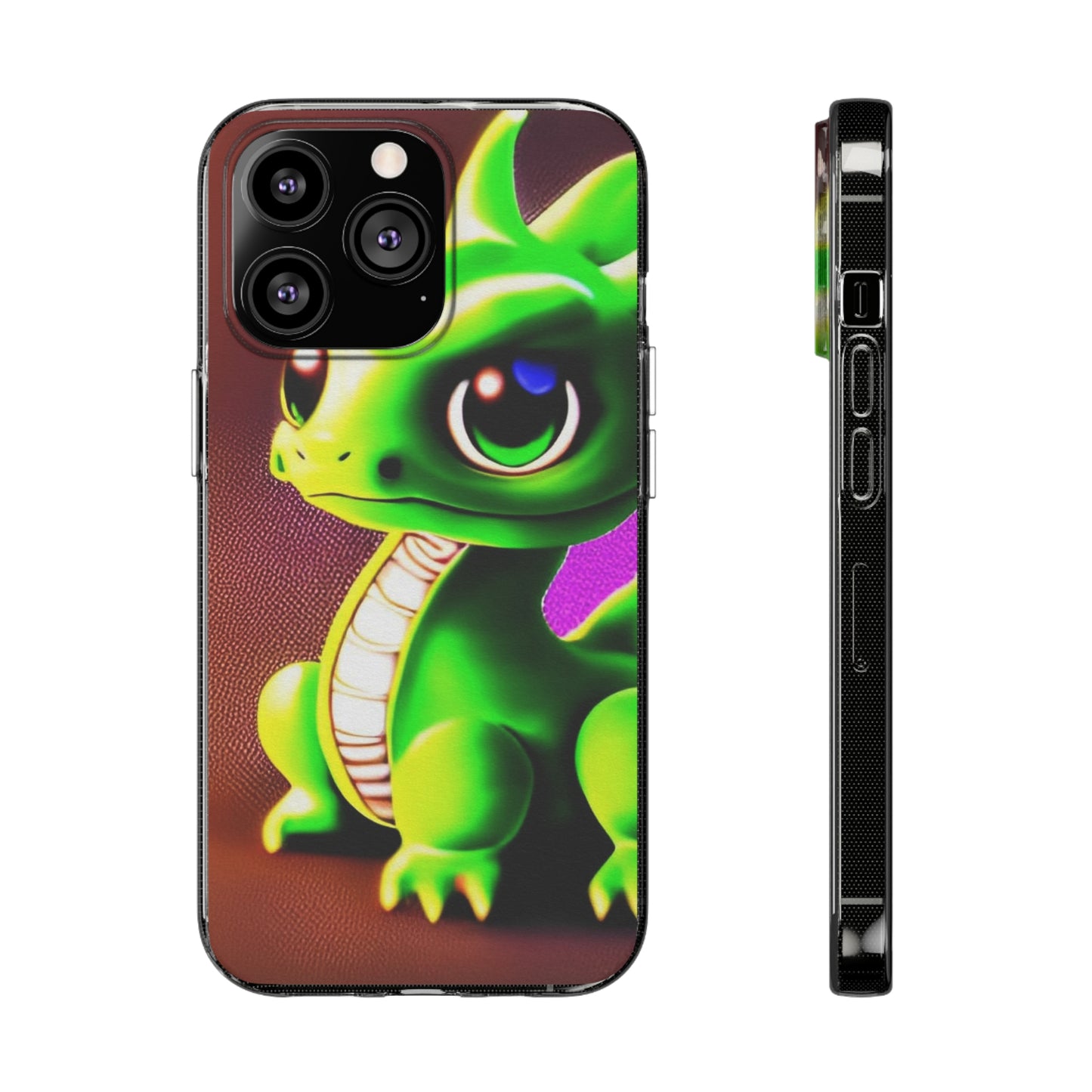 Baby Dragon Clear Silicone Phone Case