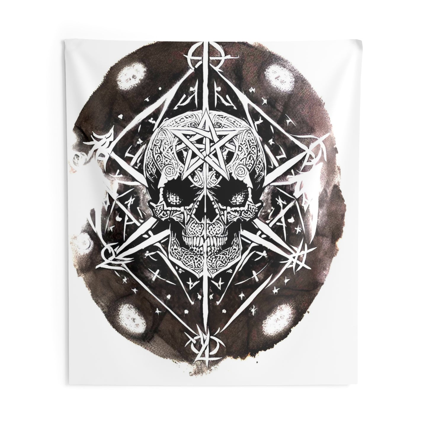 Pentagram Skull Indoor Wall Tapestries