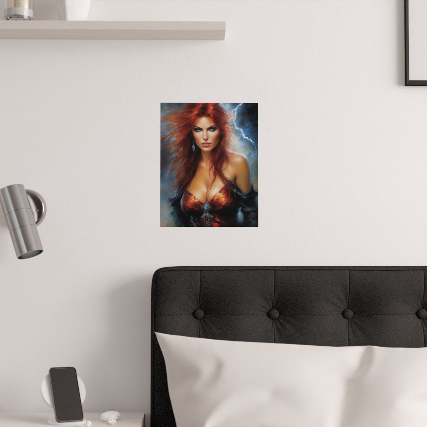 Redheaded Woman Satin Posters (210gsm)