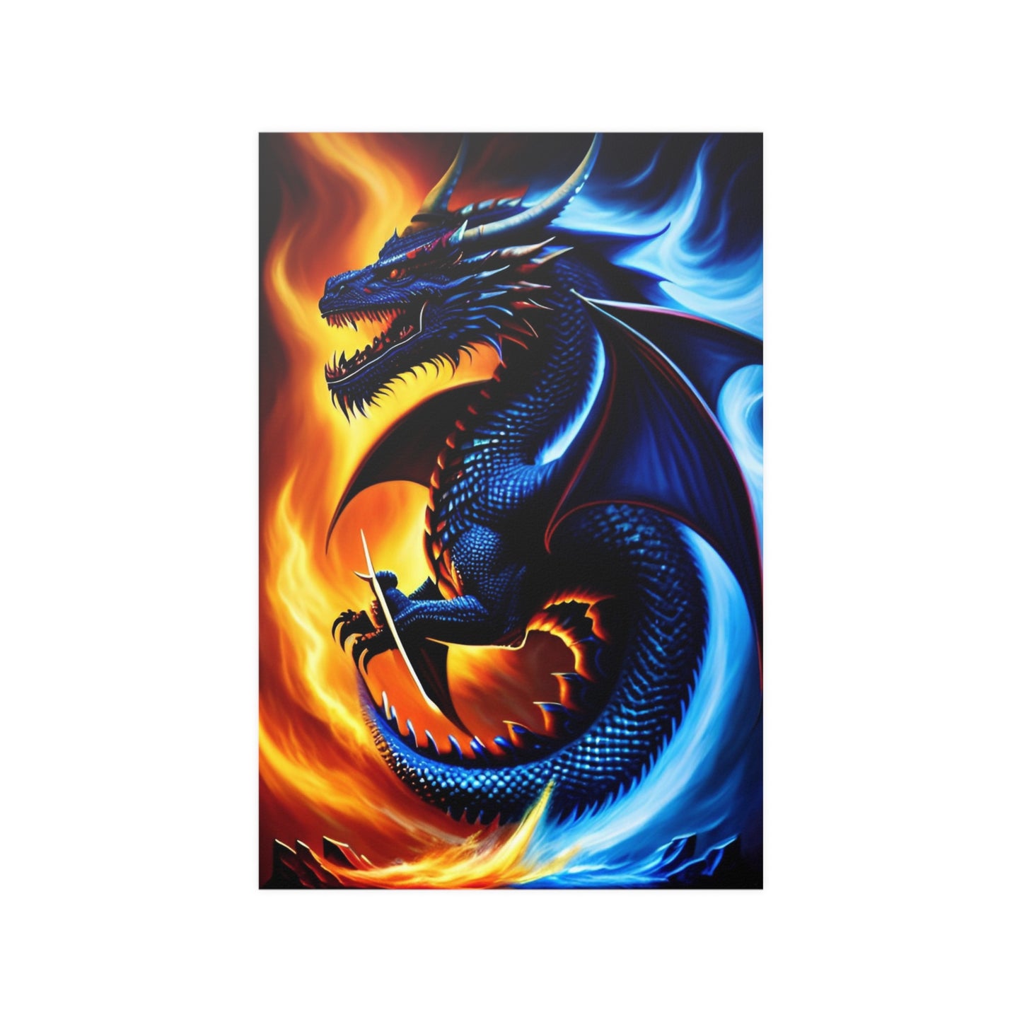 Colorful Dragon Satin Posters (210gsm)