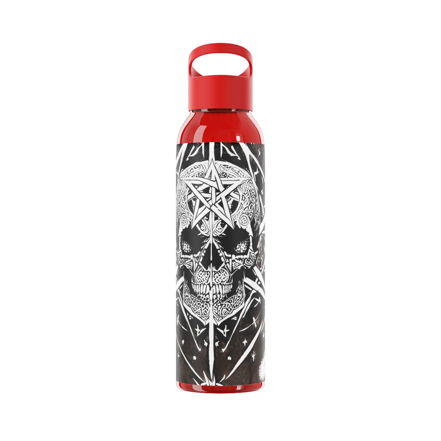 Pentagram Skull Sky Water Bottle