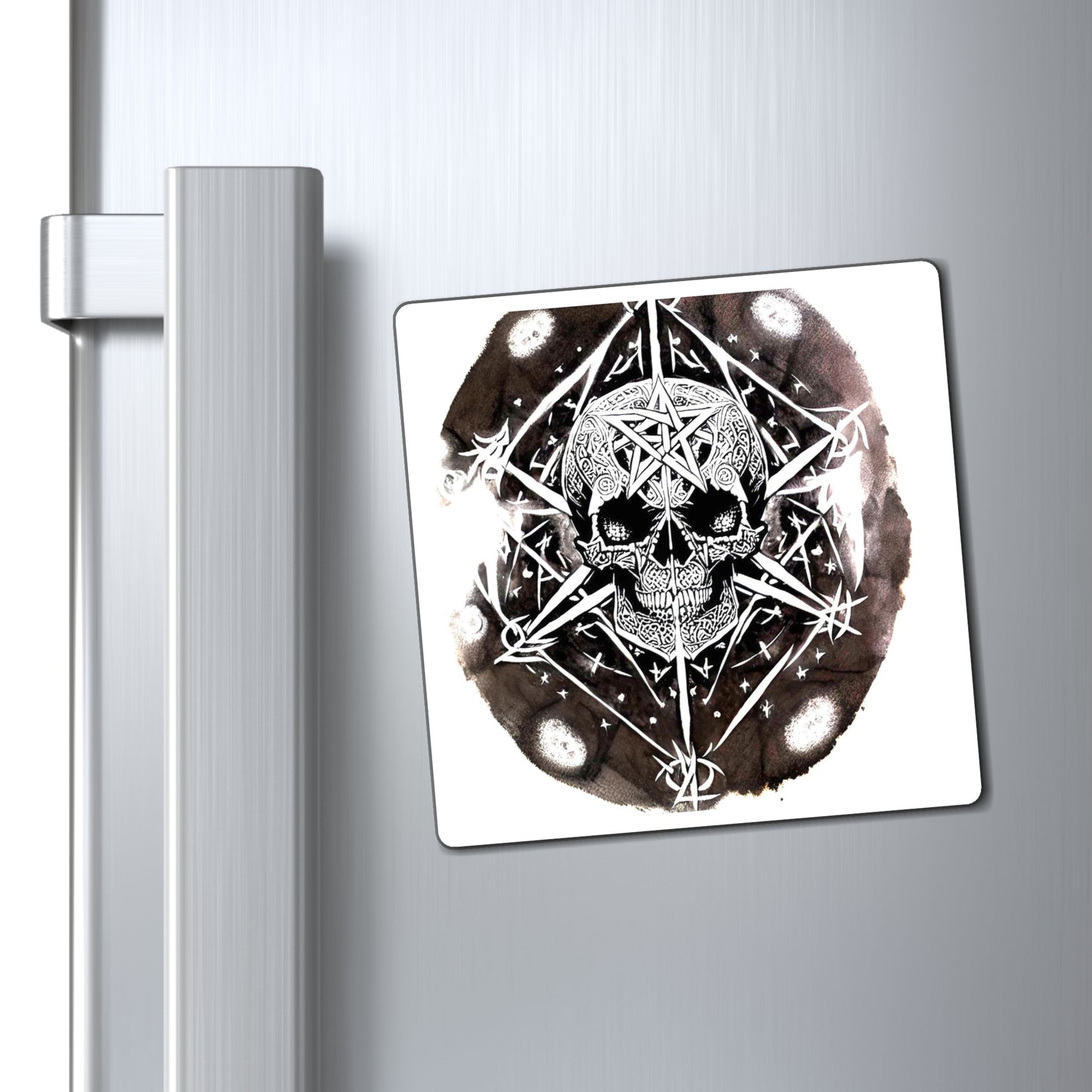 Pentagram Skull Magnets