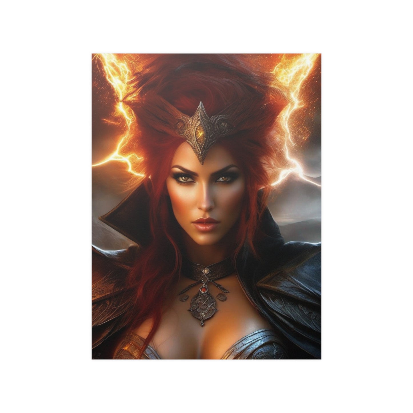 Redheaded Lightning Queen Satin Posters (210gsm)