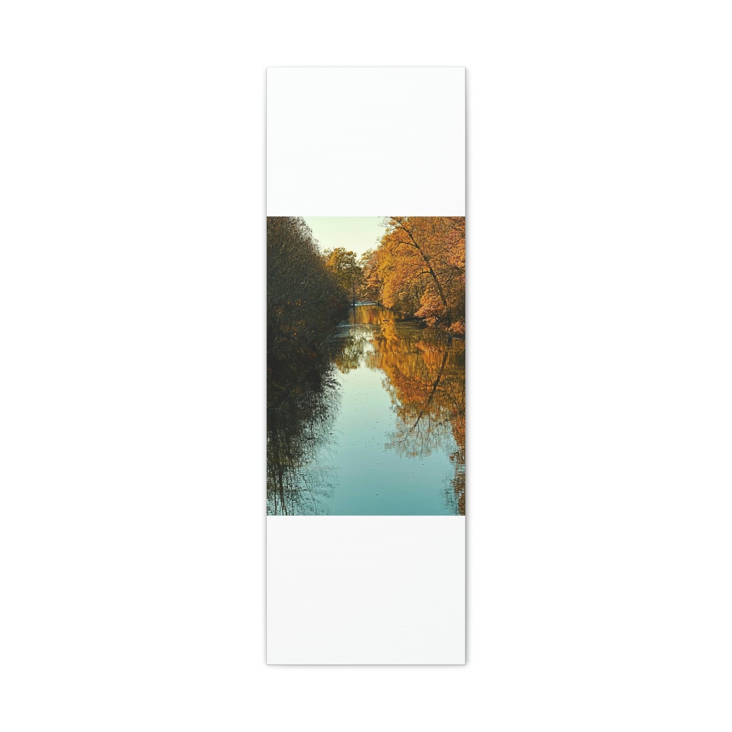 Canvas Fall waterway reflections