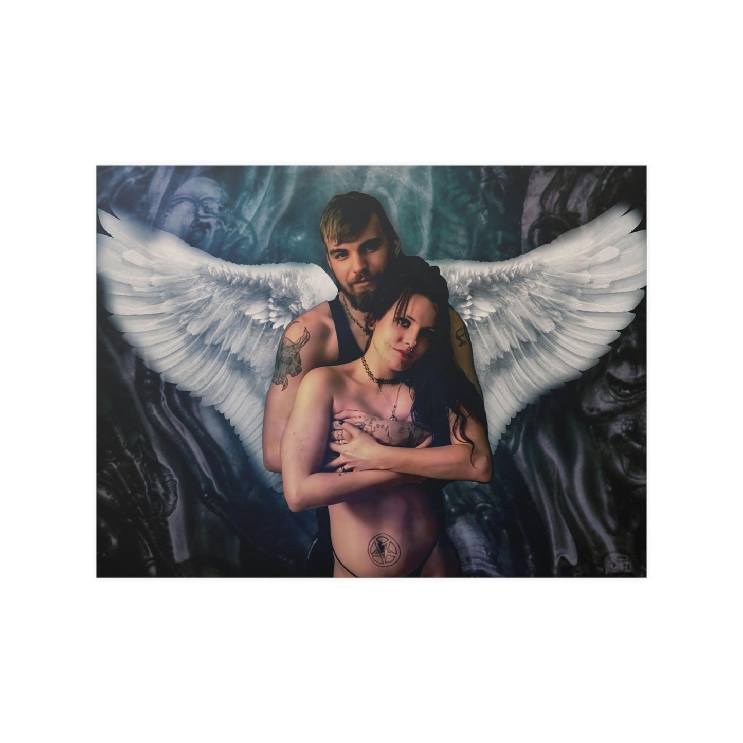 Guardian angel Satin Posters (210gsm)