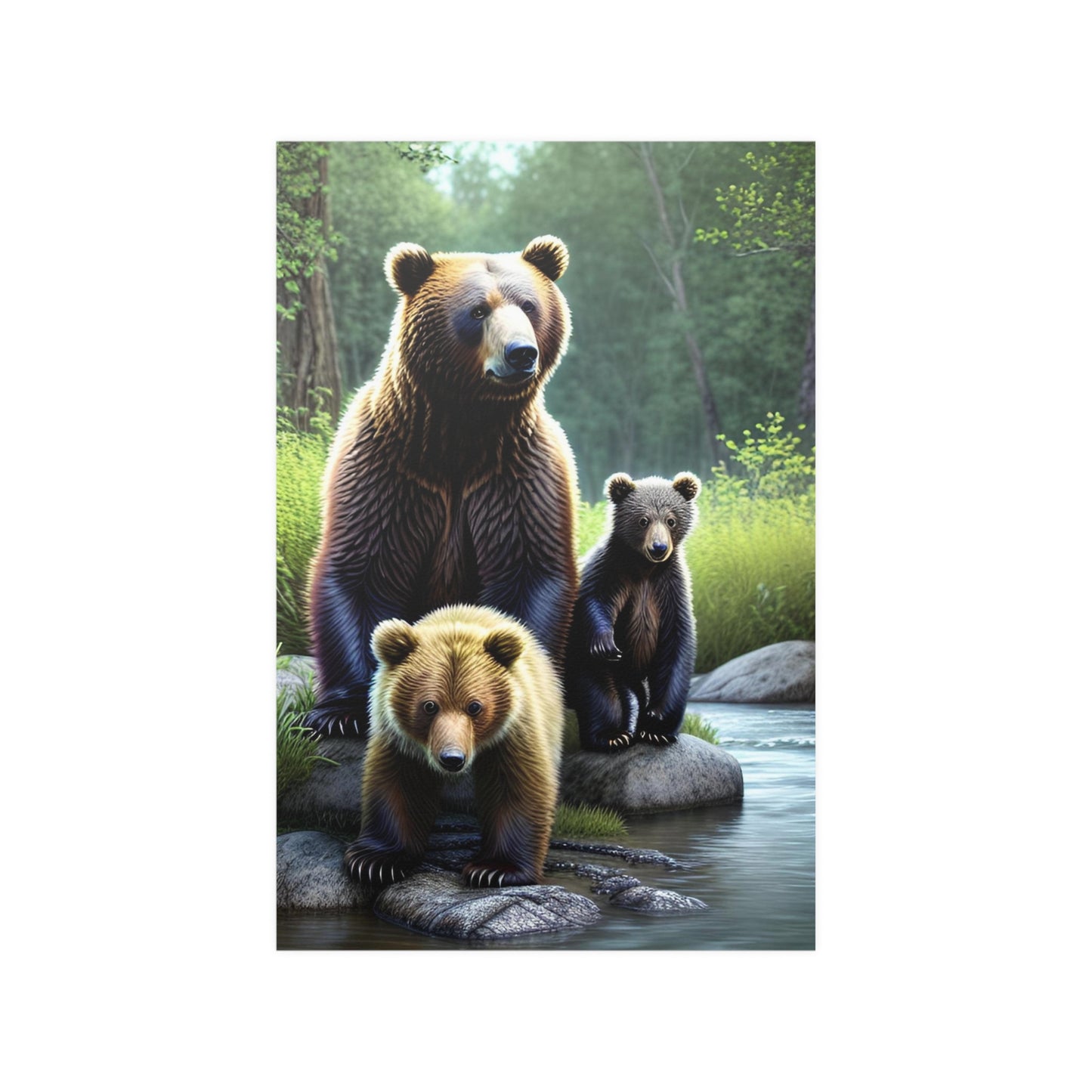 Bear 5 Satin Posters (210gsm)
