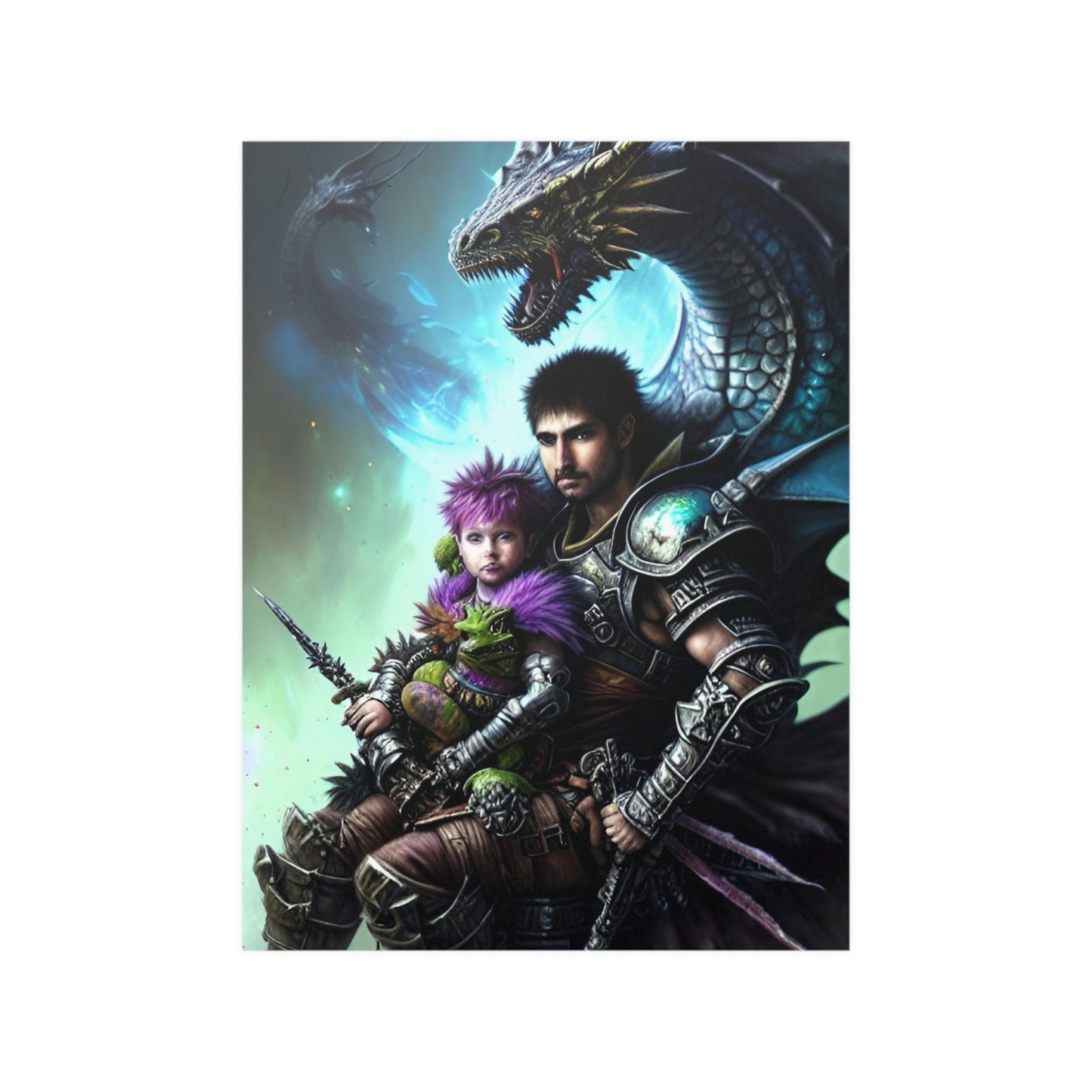 Baby Dragon 2 Satin Posters (210gsm)