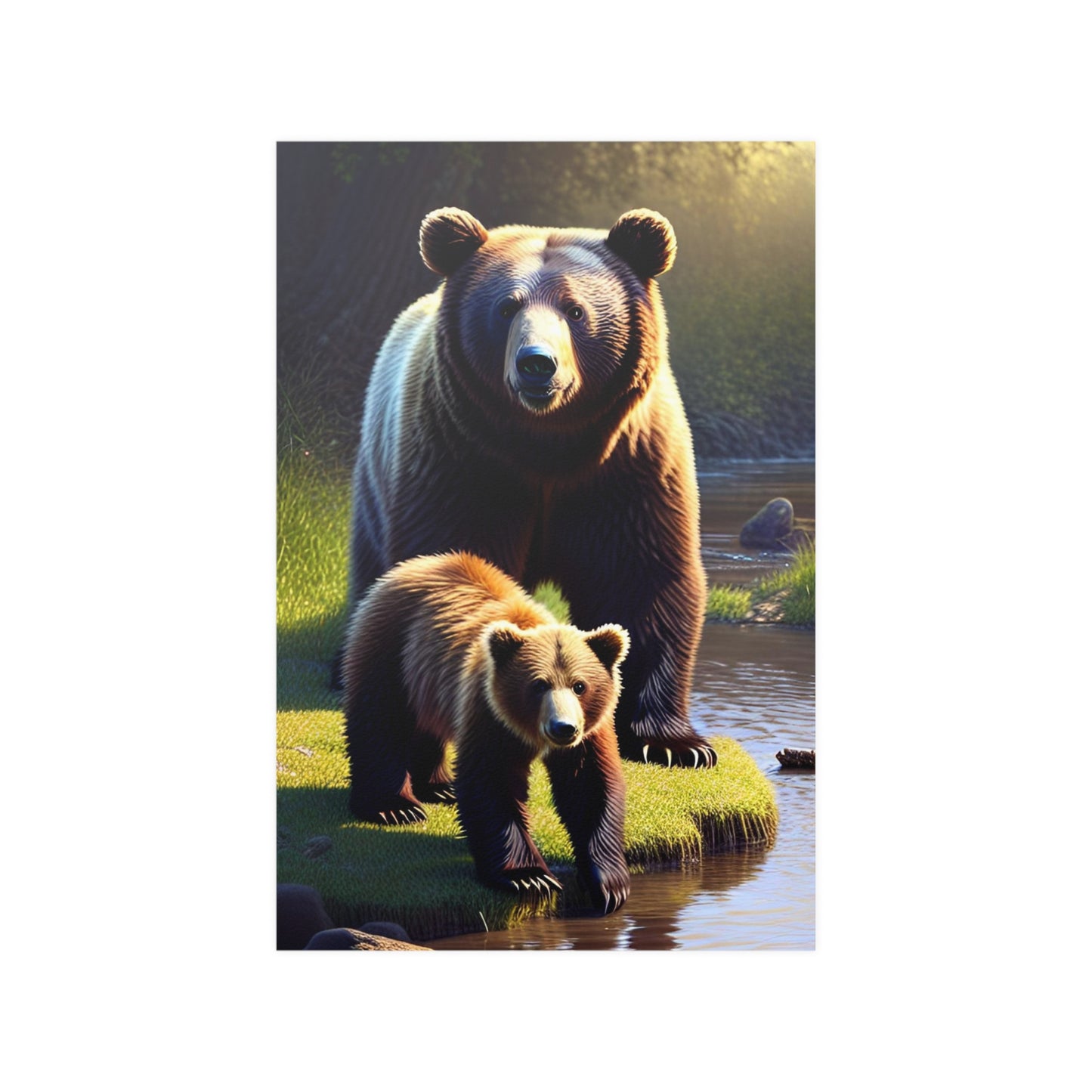 Bear 3 Satin Posters (210gsm)