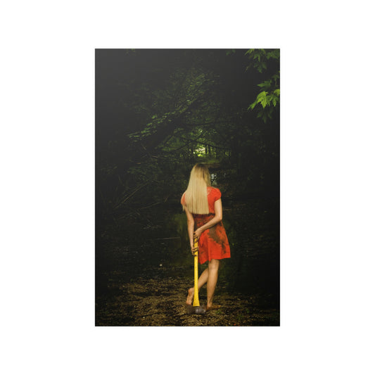 Modern Red Riding Satin Posters (210gsm)