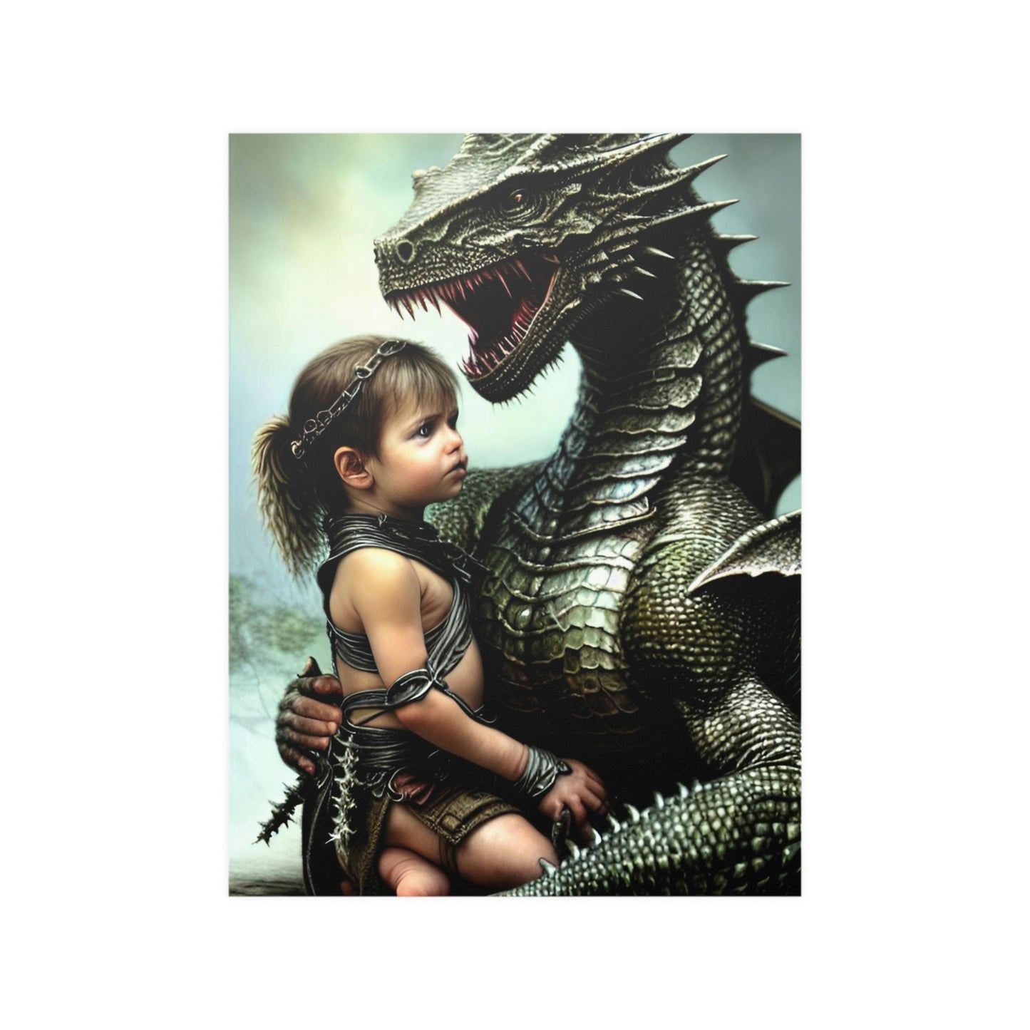 Baby dragon 15 Satin Posters (210gsm)