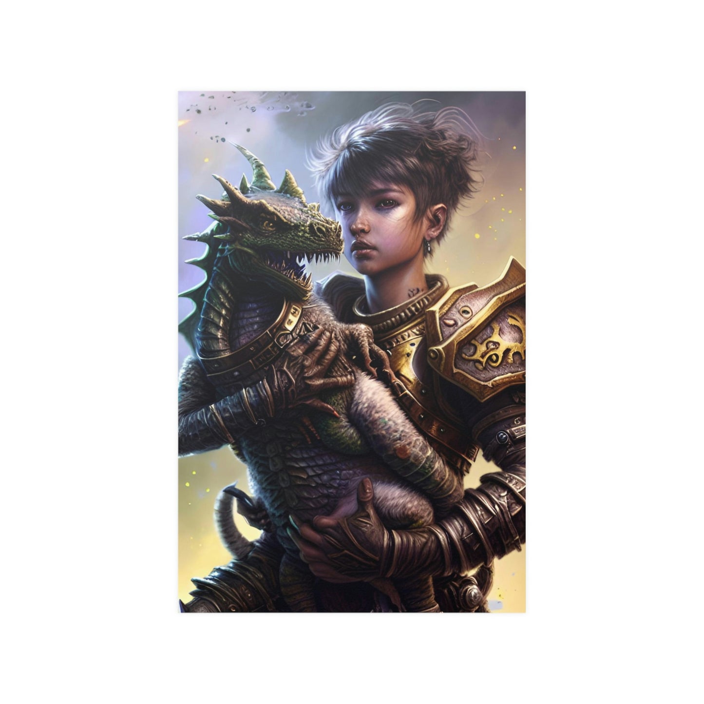 Baby dragon 11 Satin Posters (210gsm)