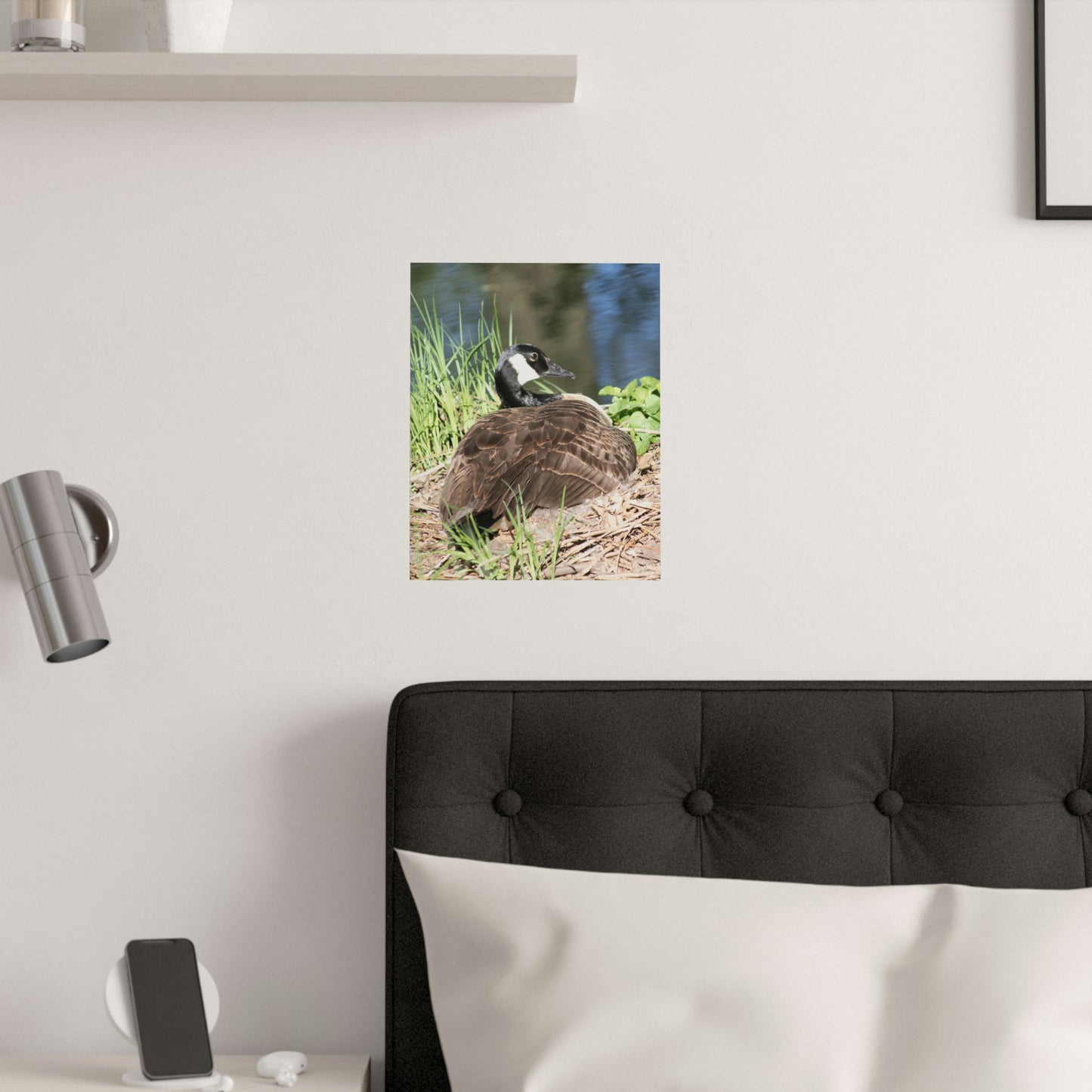 Nesting duck Satin Posters (210gsm)