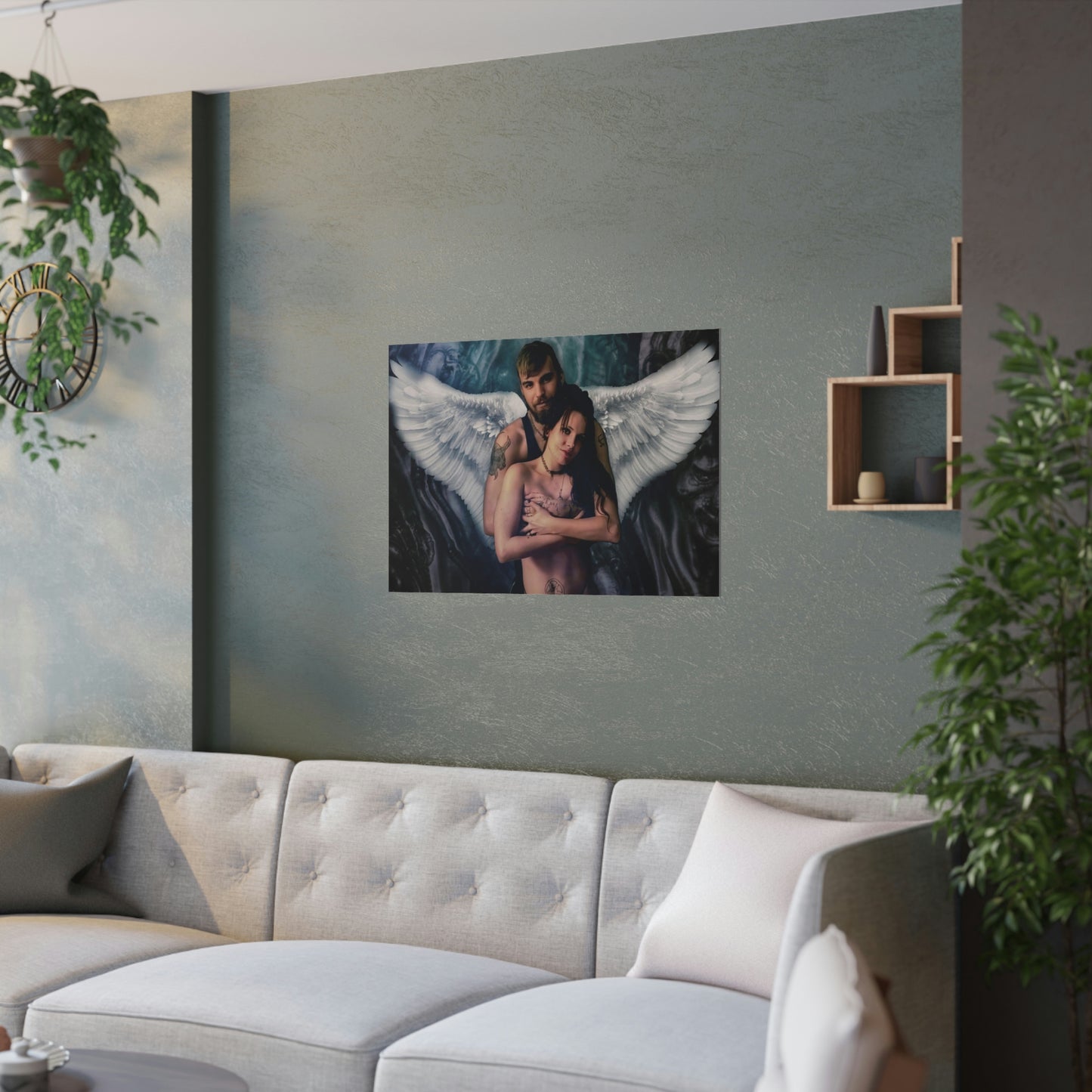 Guardian angel Satin Posters (210gsm)