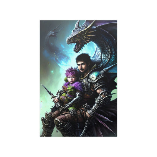 Baby Dragon 2 Satin Posters (210gsm)