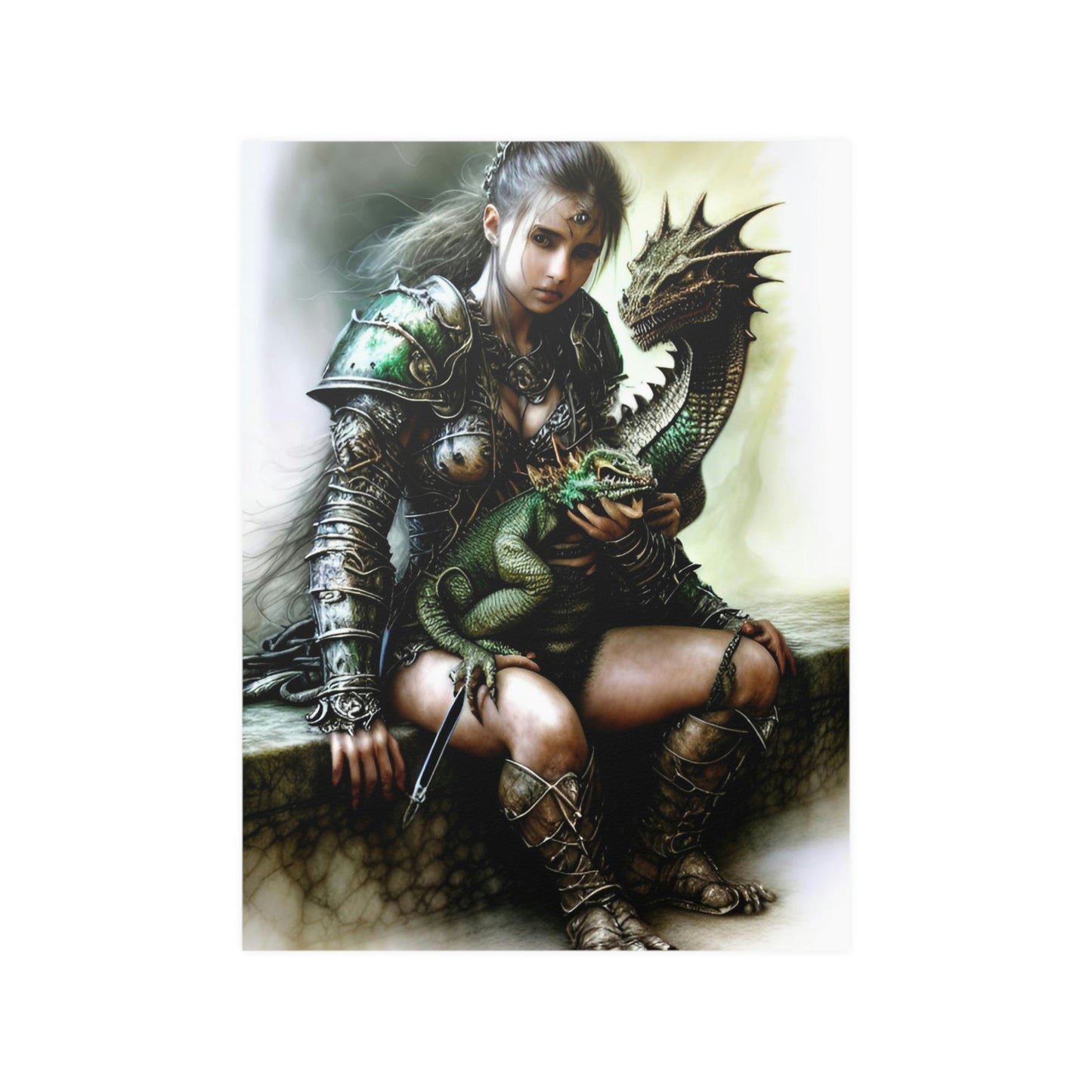 Baby dragon 17 Satin Posters (210gsm)