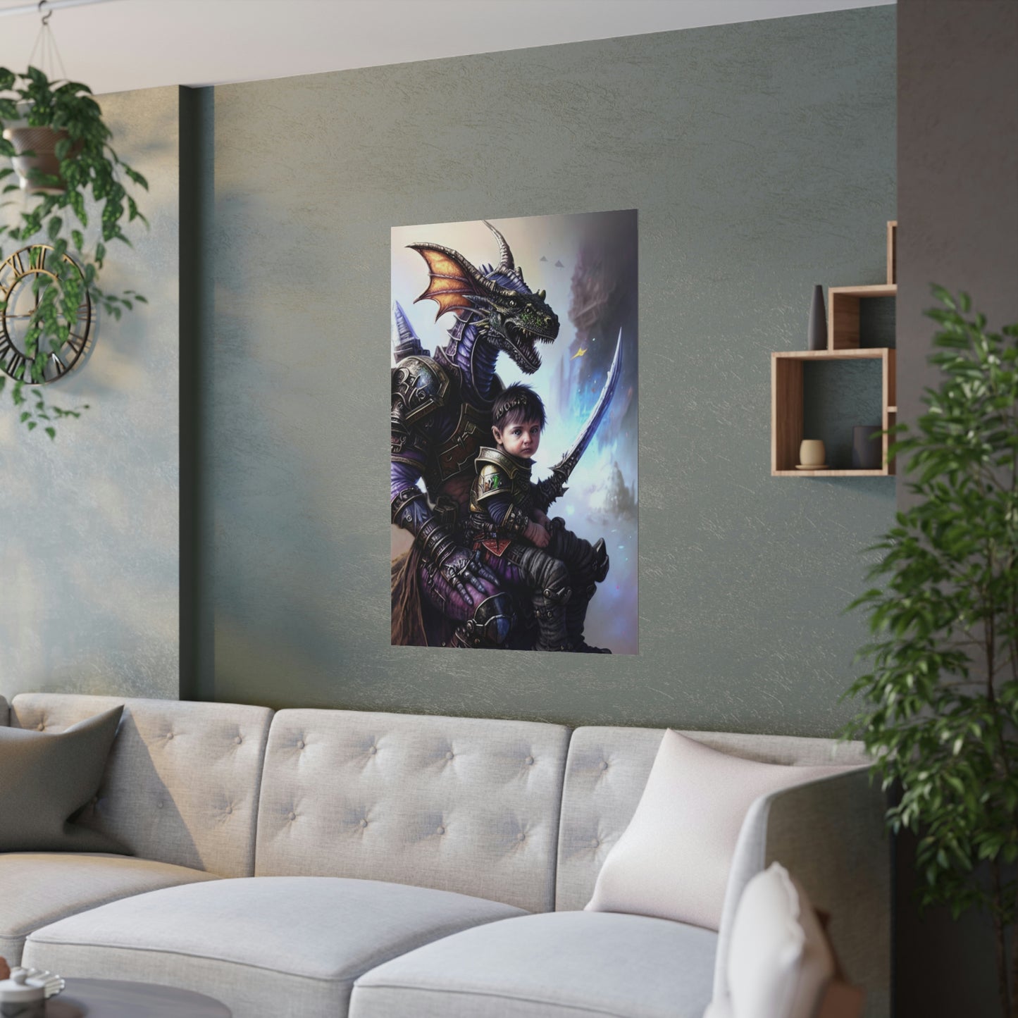 Baby dragon 4 Satin Posters (210gsm)