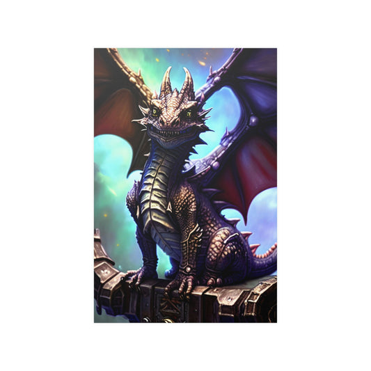 Baby dragon 27 Satin Posters (210gsm)