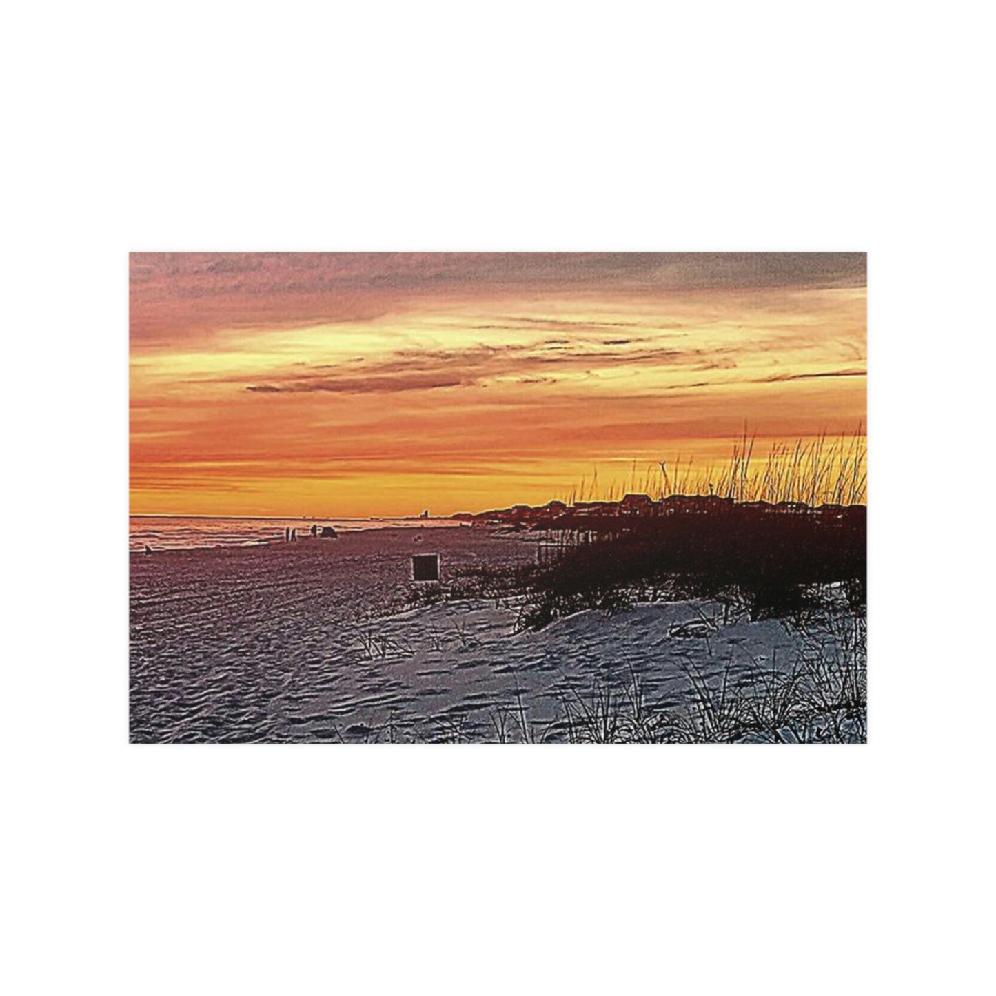 Ocean Sunset Satin Posters (210gsm)
