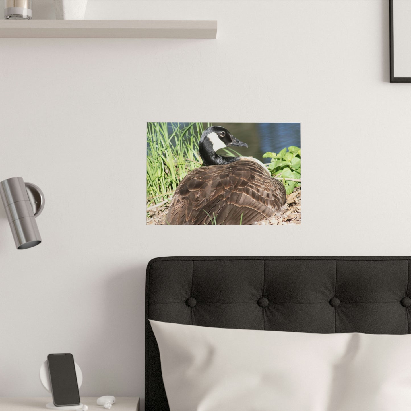 Nesting duck Satin Posters (210gsm)