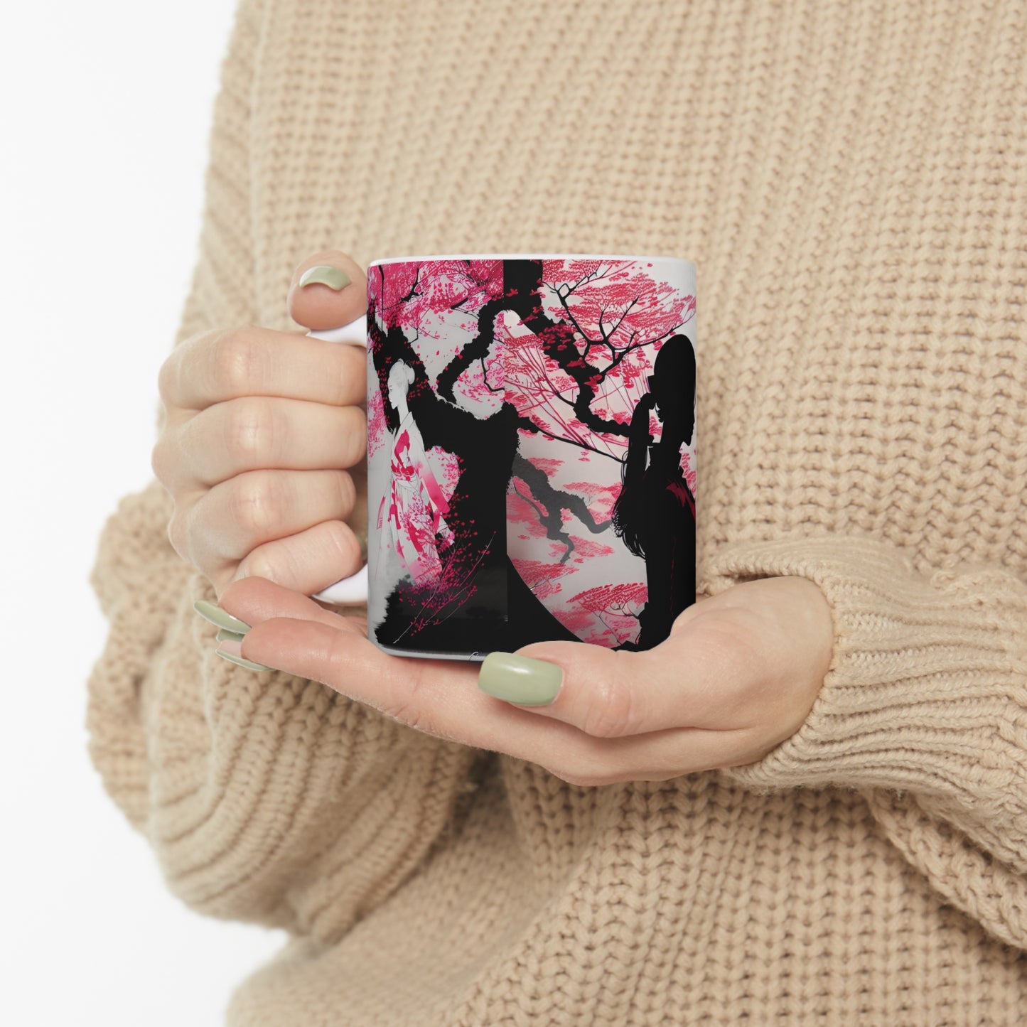 Cherry blossum 10 Ceramic Mug 11oz